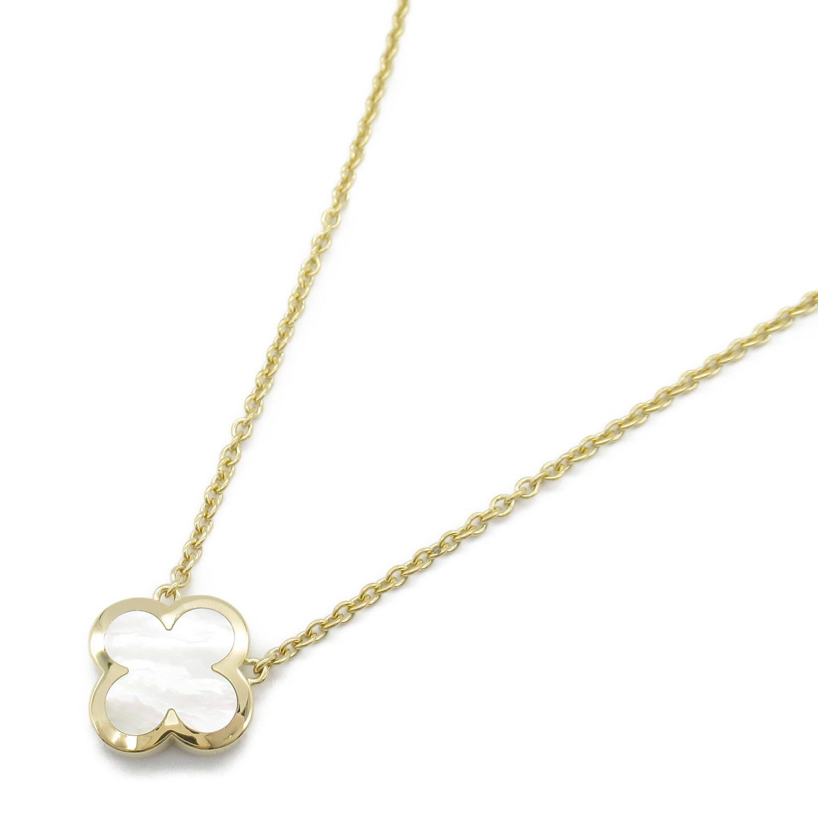 Van Cleef & Arpels Van Cleef Arpels Pure Alhambra Pendant Mother Of Pearl Necklace K18 (Yellow Gold) White Size ONE SIZE - 1 Thumbnail