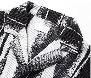 Other BAKU.CO Black & White Abstract Pleated Button-Up Size US L / EU 52-54 / 3 - 4 Thumbnail