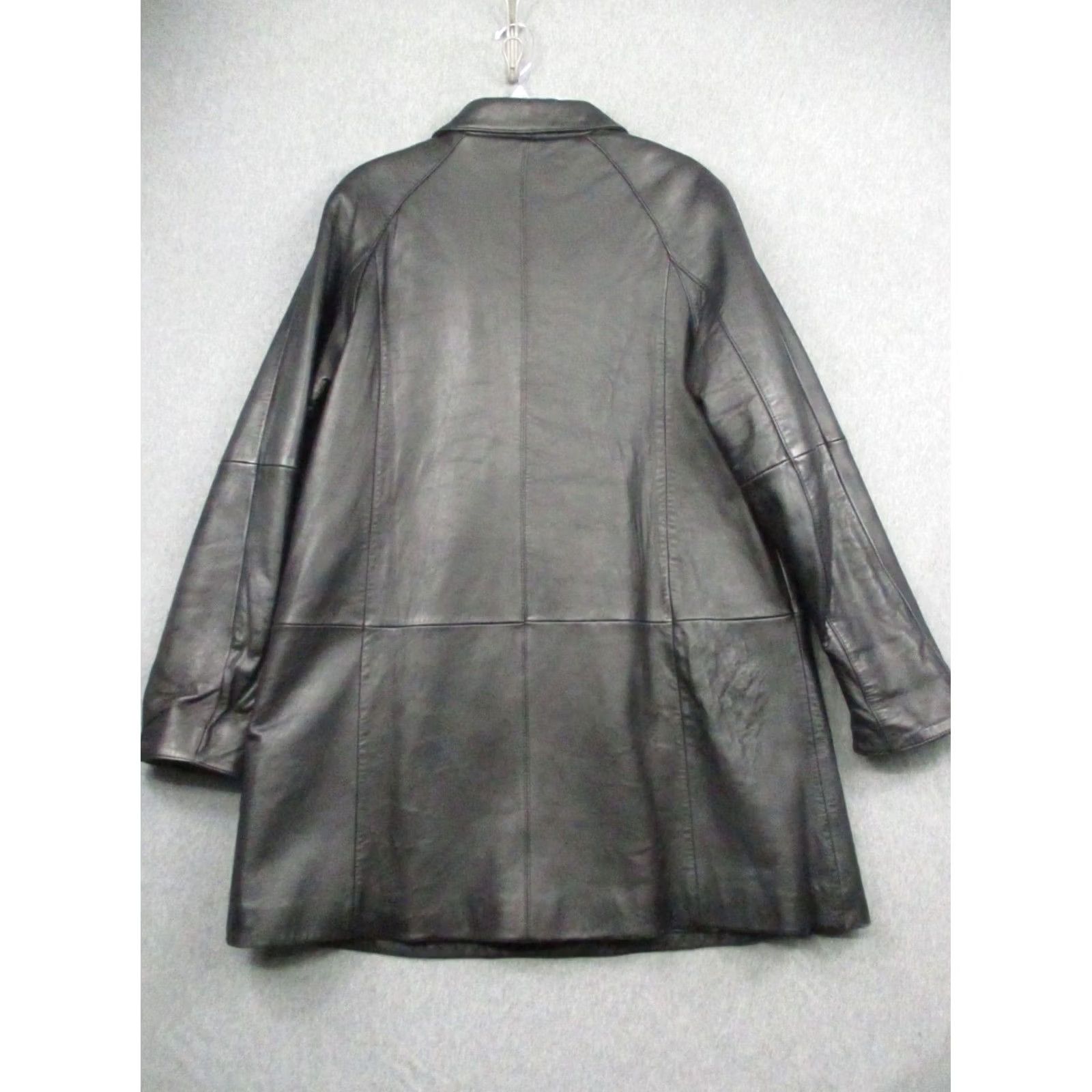 Vintage Vintage MEN’S Excelled Blazer BLACK LEATHER COAT Medium Size 40R - 7 Thumbnail
