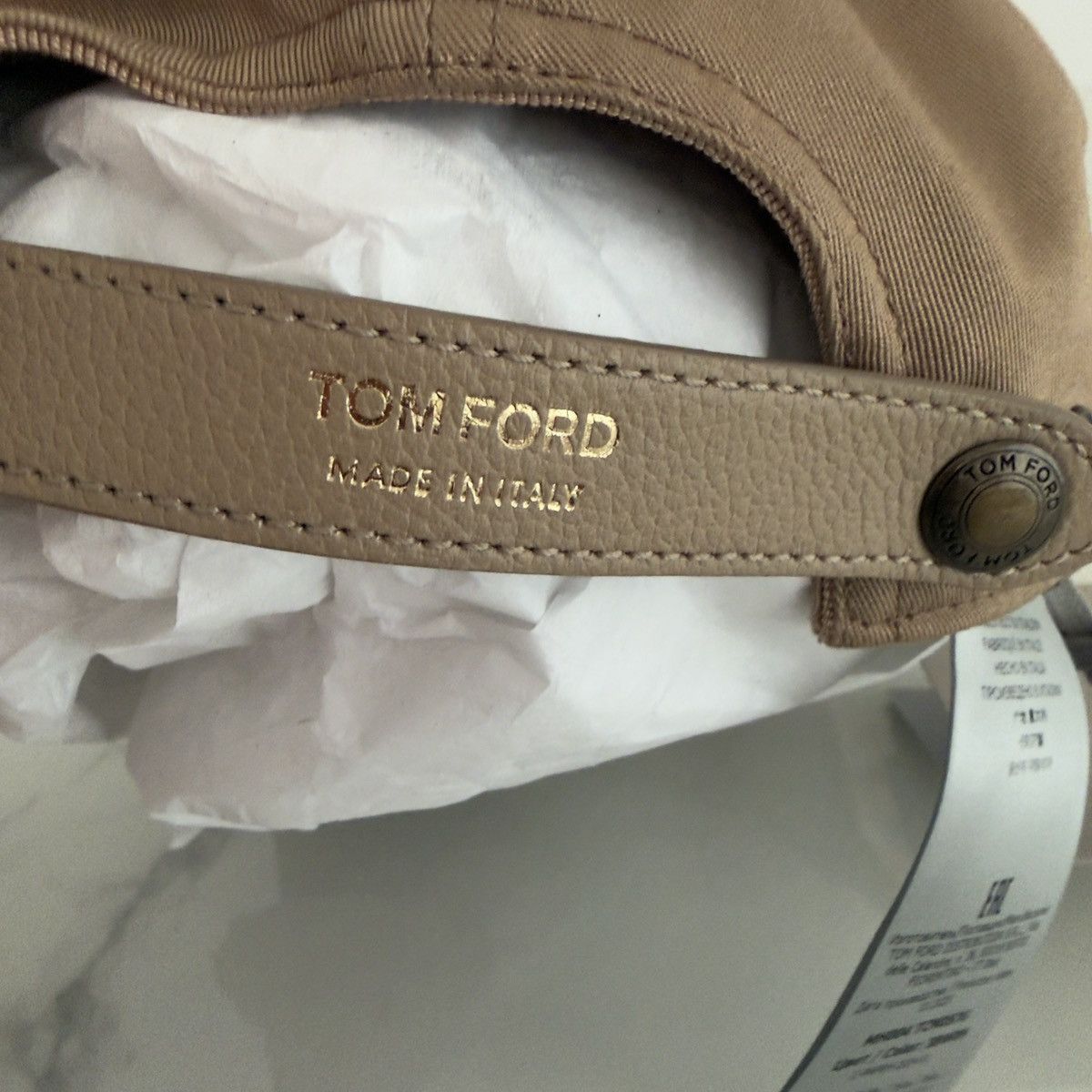 Tom Ford Tom Ford Baseball Cap Sand/Cream Medium 🚫READ DESCRIPTION🚫 Size ONE SIZE - 2 Thumbnail
