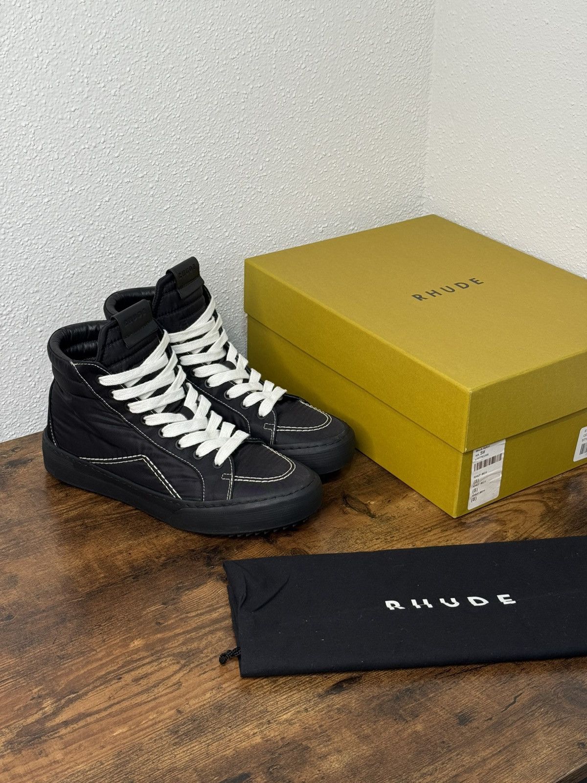 Rhude Rhude V1 High Top Sneakers Size US 8 / EU 41 - 1 Thumbnail