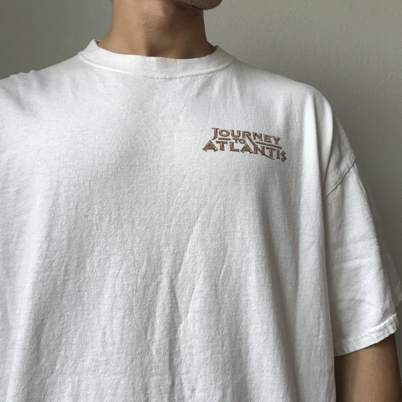 Vintage Vintage Journey to Atlantis 2000s Graphics White Tee Shirt Size US XL / EU 56 / 4 - 4 Thumbnail