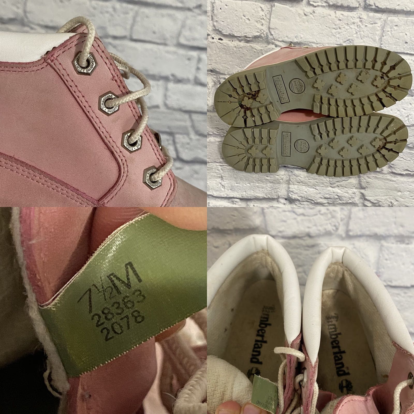 Timberland TIMBERLAND Nellie Pink Nubuck Leather Waterproof Chukka Boots Sz 7.5 Women Boots Mid-Calf Waterproof Size US 6 / IT 36 - 8 Thumbnail