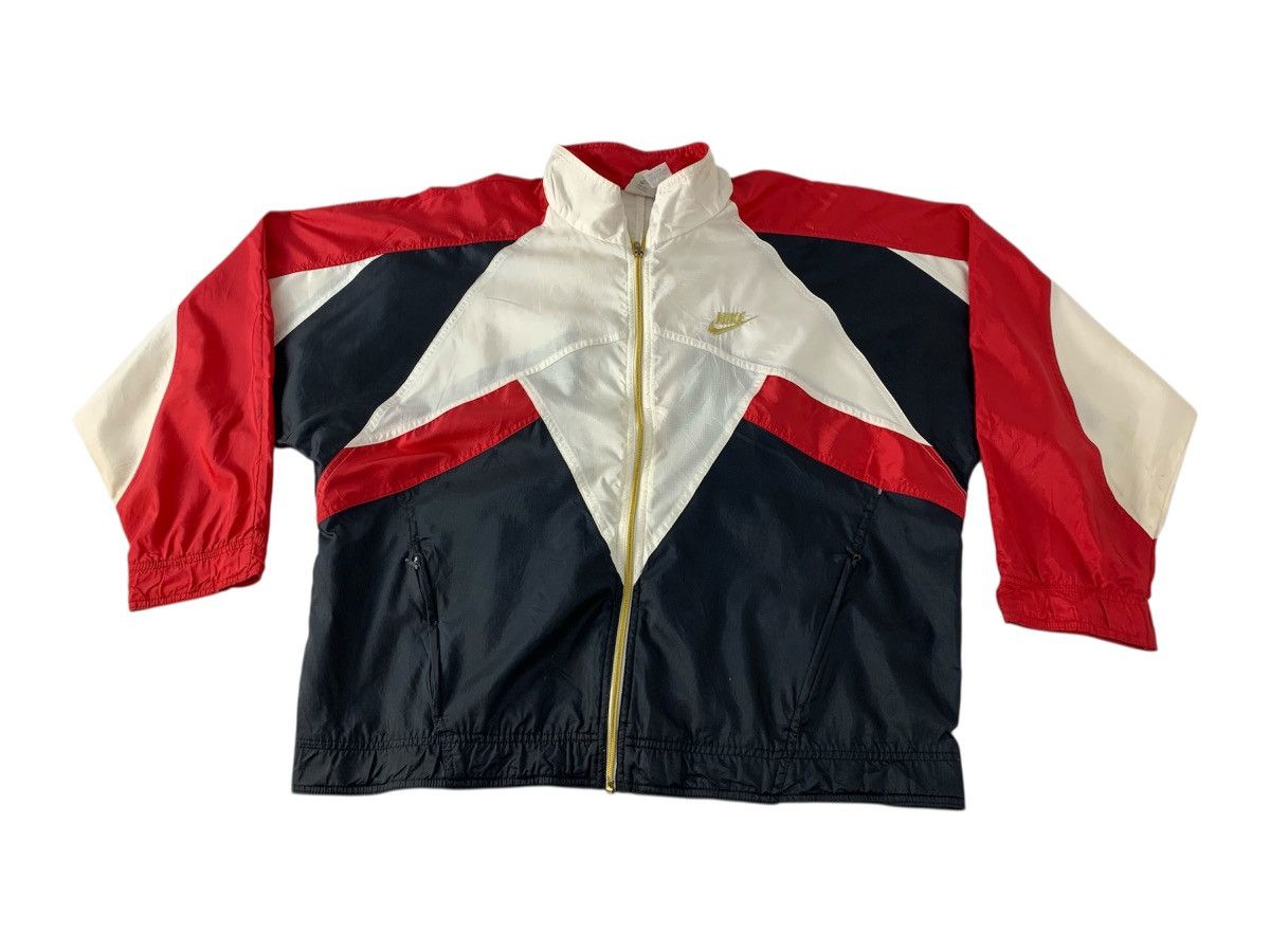 Nike 90s Nike Grey Tag Windbreaker Nylon Jacket Colour Block Size US L / EU 52-54 / 3 - 1 Thumbnail