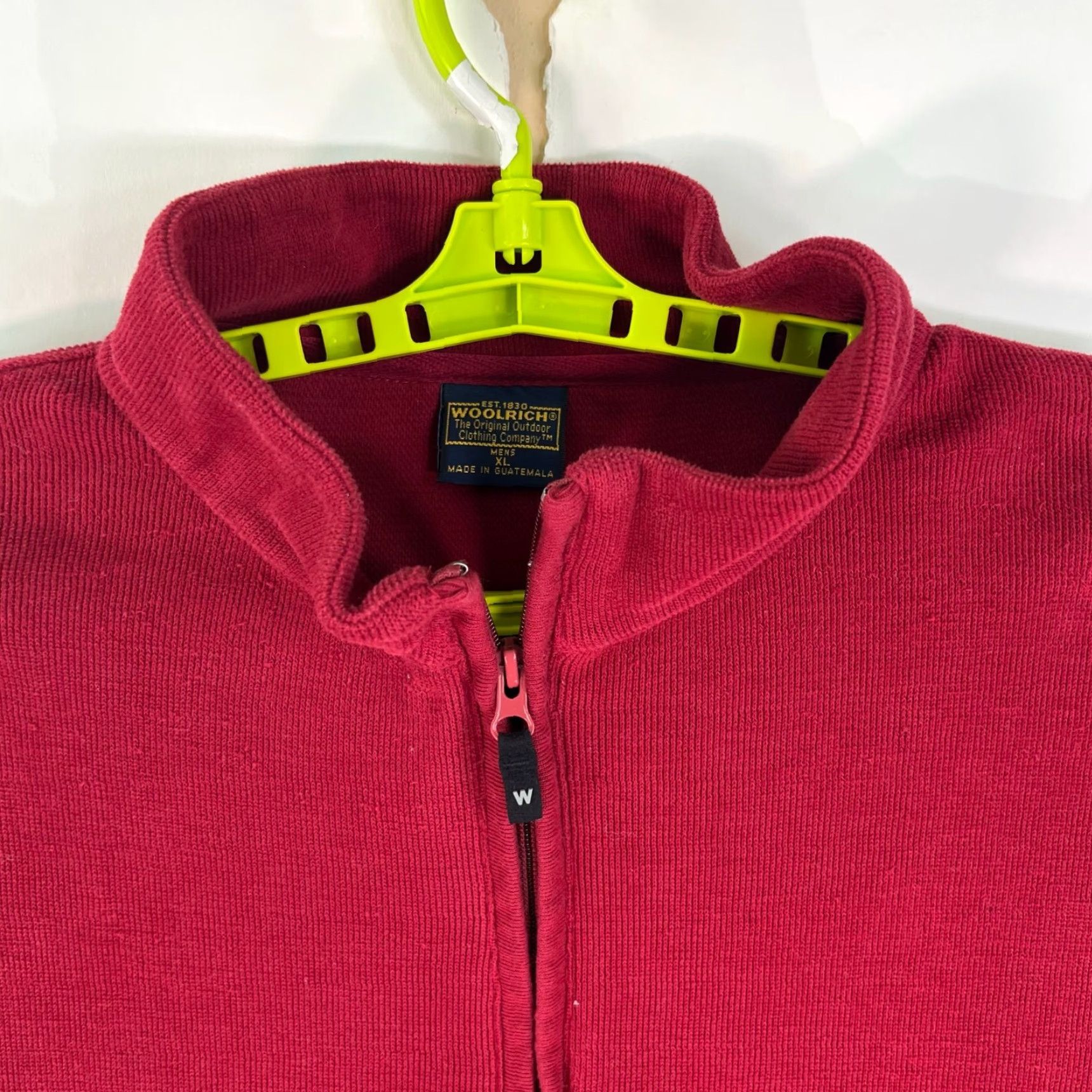 Vintage Woolrich 1/4 Zip Double Weave Sweatshirt Womens Size XL Red Vintage Size XL / US 12-14 / IT 48-50 - 2 Thumbnail
