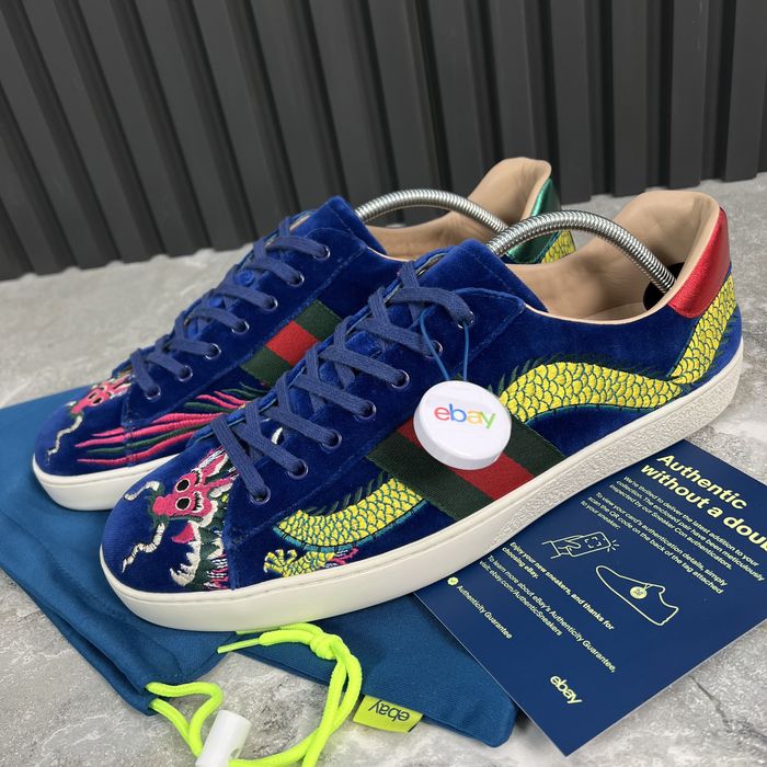 Gucci ace dragon store blue