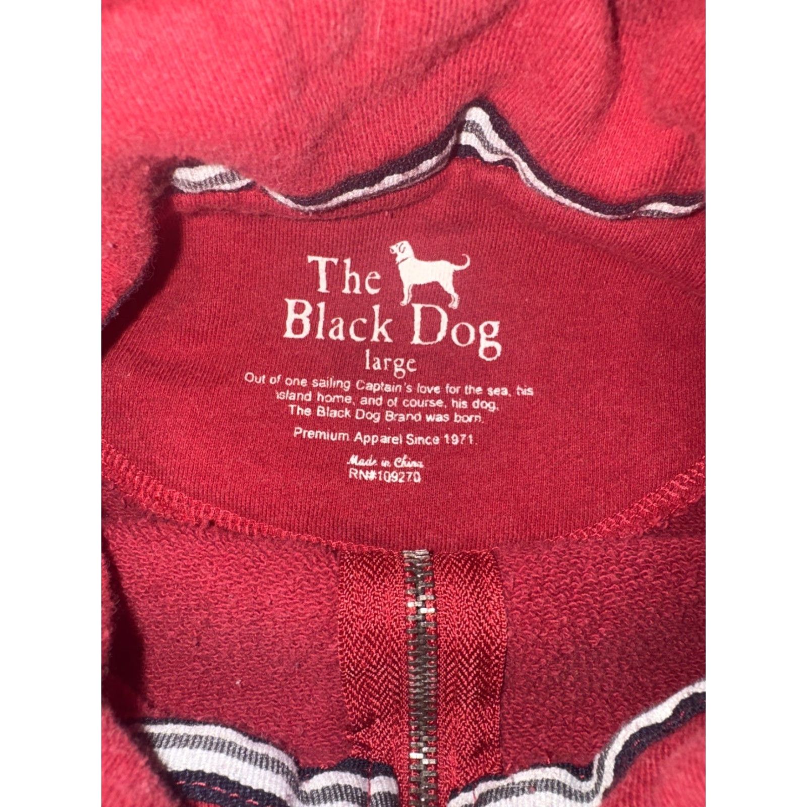 Vintage The Black Dog Red Quarter Zip Pullover Sweater L Men Long Sleeve Mock Neck Pockets 1/4 Zip Nantucket Vintage Coastals Size US L / EU 52-54 / 3 - 4 Thumbnail