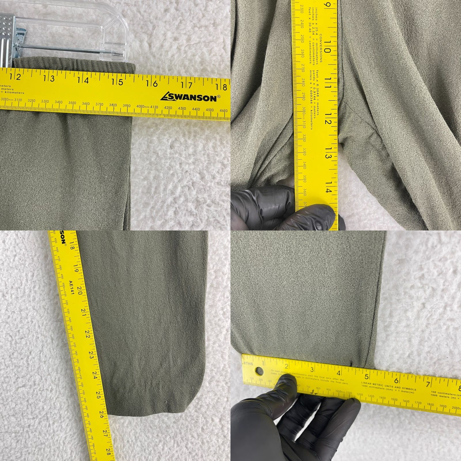 Vintage Barneys New York Green High Waist Trouser Pants Womens Size 6 Tapered Casual/Workwear Size 28" / US 6 / IT 42 - 8 Thumbnail