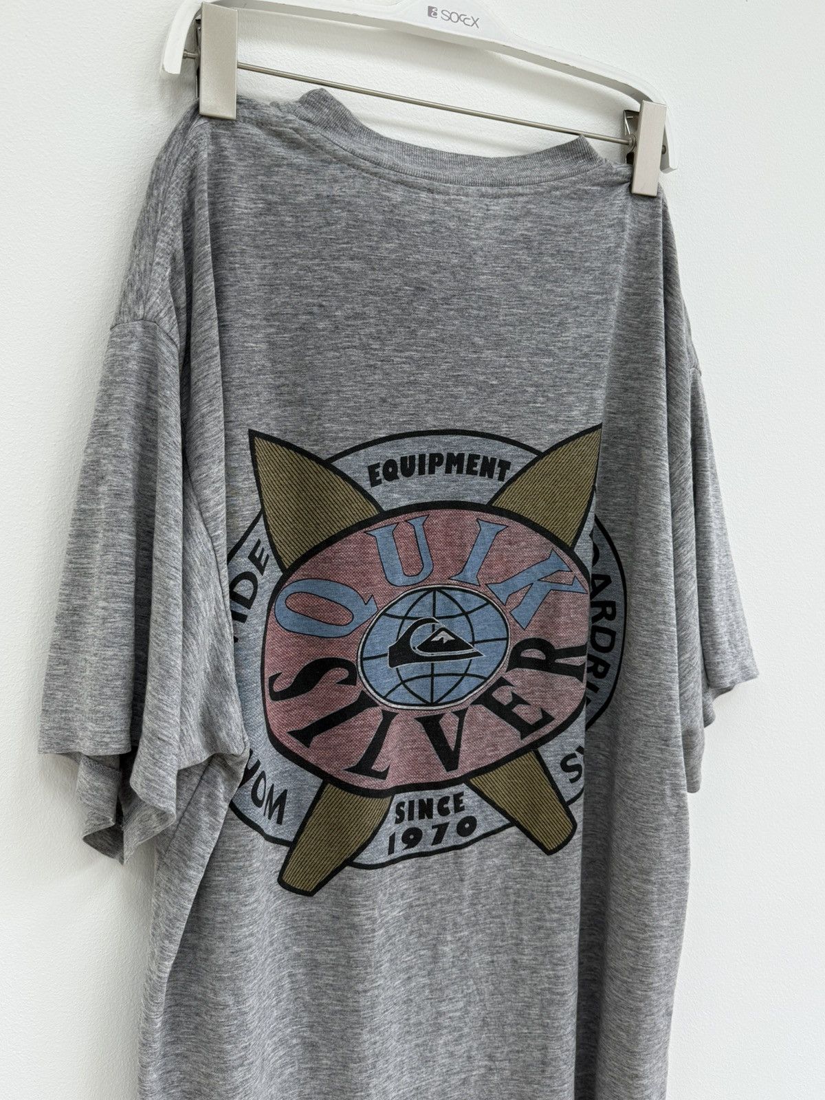 Billabong × Quiksilver Vintage 90s Quiksilver Surf Style T-Shirt Size US XL / EU 56 / 4 - 2 Thumbnail