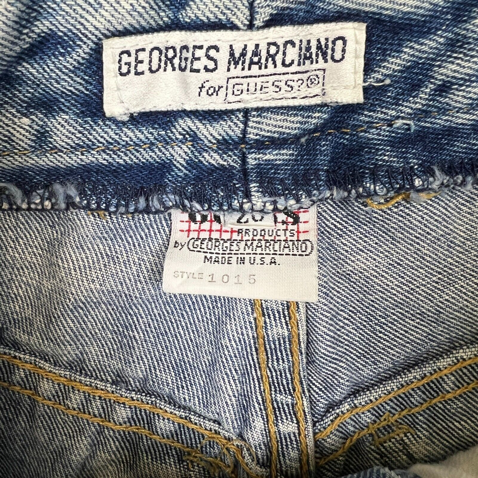 Guess × Vintage VTG Guess Jeans 26x26 Marciano USA Acid Wash Taper 90s Pants Size 26" / US 2 / IT 38 - 9 Thumbnail
