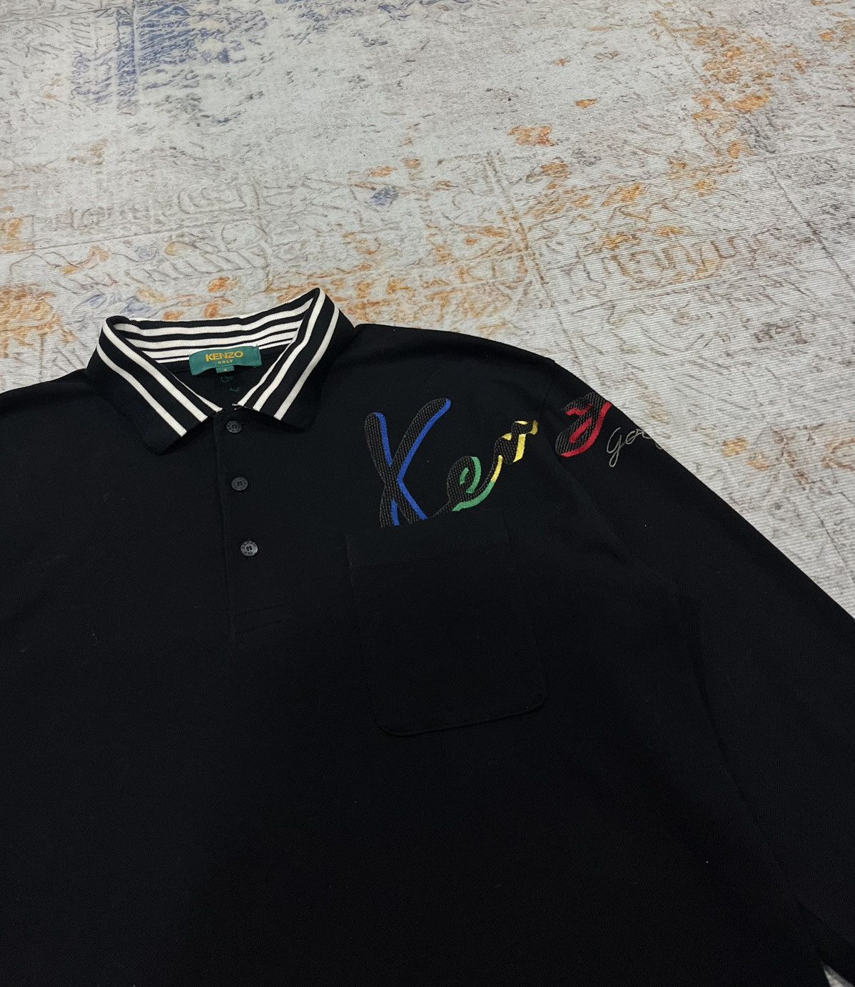 Kenzo Vintage Kenzo Golf Polo Longsleeve Size US L / EU 52-54 / 3 - 2 Thumbnail