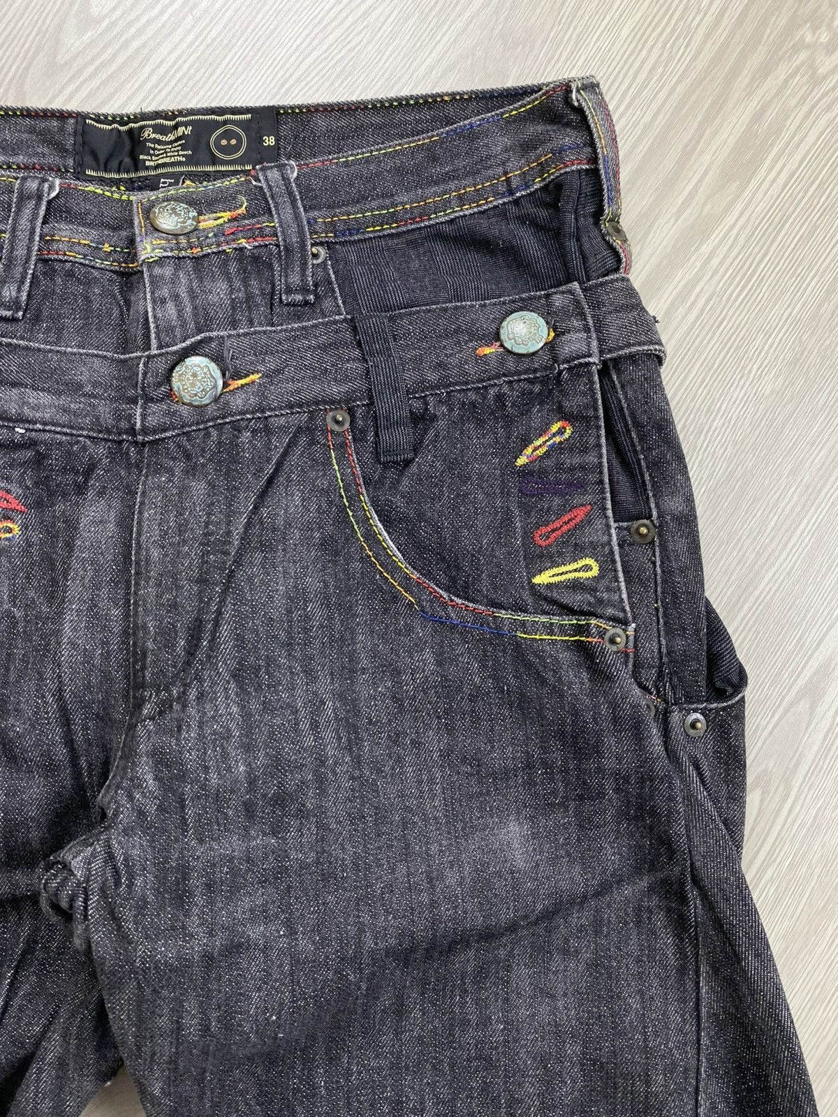 Number (N)ine 🇯🇵2000s Breathmint Double Waist Punk Multipocket Y2K Jeans Size US 29 - 9 Thumbnail