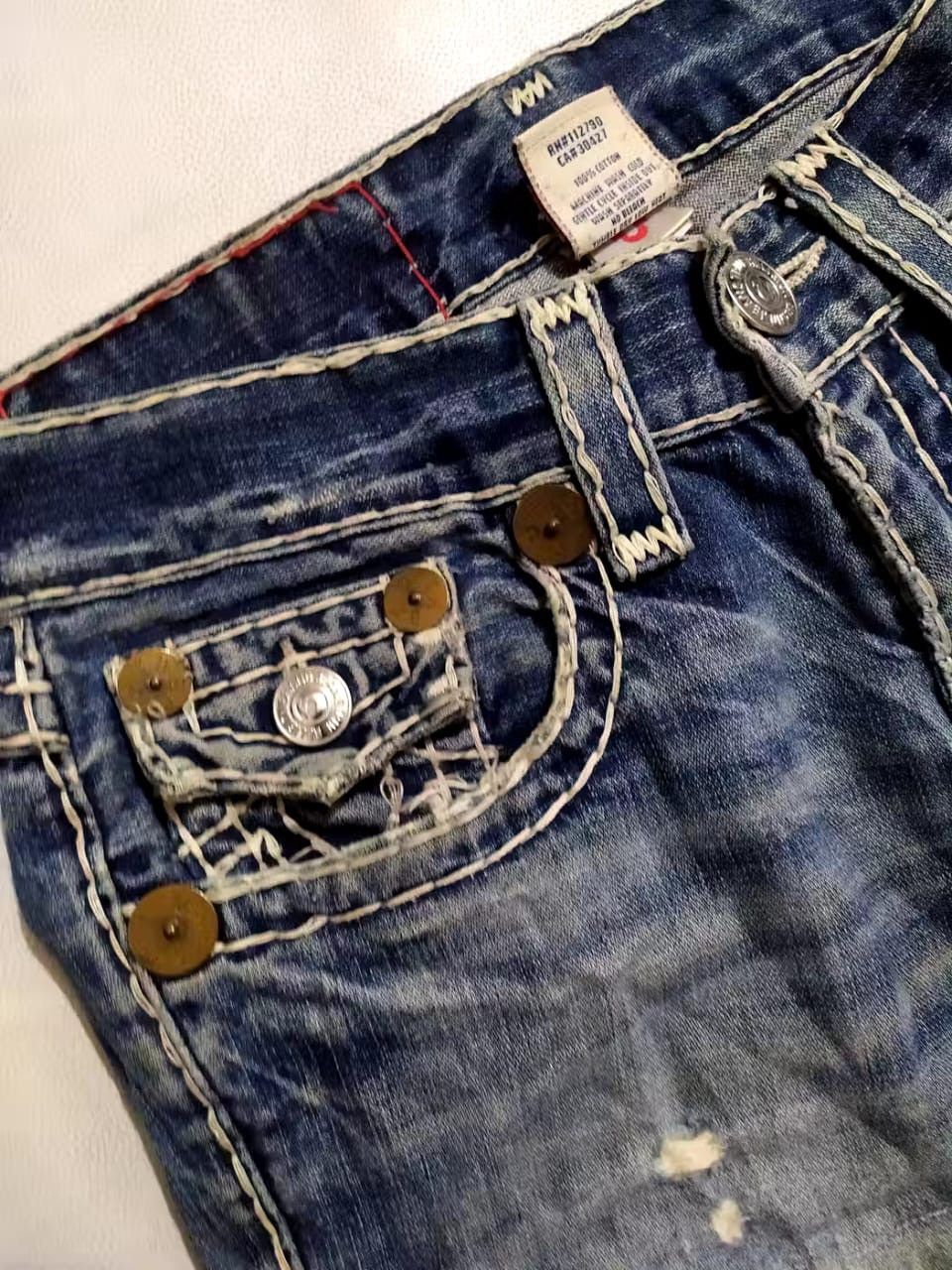 True Religion True Religion Joey Super T Bootcut Flare Denim Jeans Pants Size US 29 - 9 Thumbnail