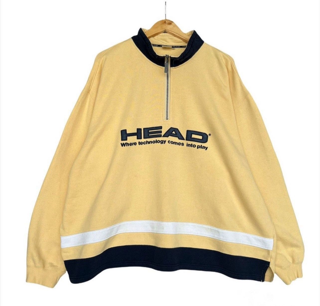 Vintage Head Big Embroidered Logo Surf Oversized Sweatshirt XXXL 3L Size US XXL / EU 58 / 5 - 1 Thumbnail