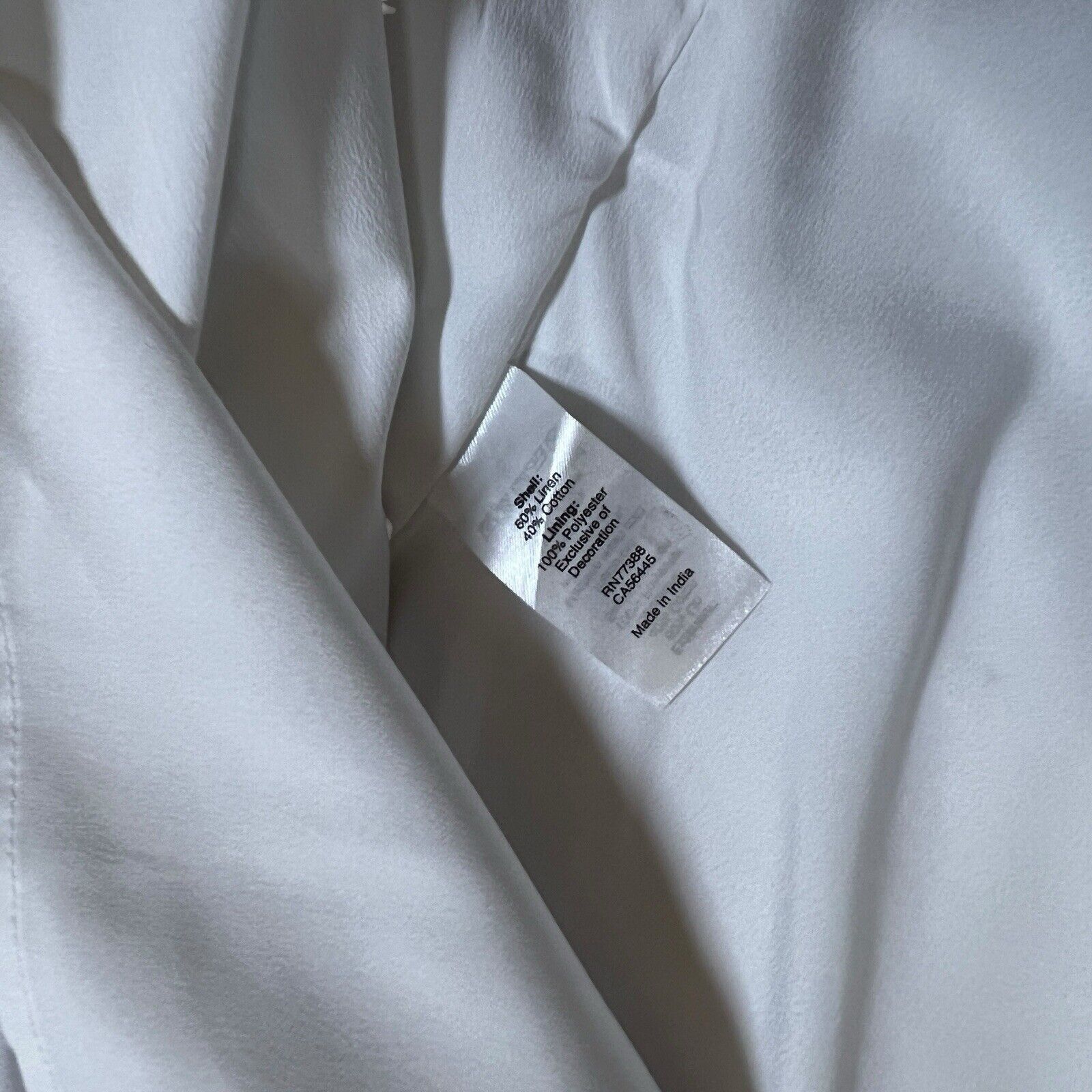 J.Crew J.Crew White Blue Embroidered Linen Sheath Dress Size Large Size L / US 10 / IT 46 - 7 Thumbnail