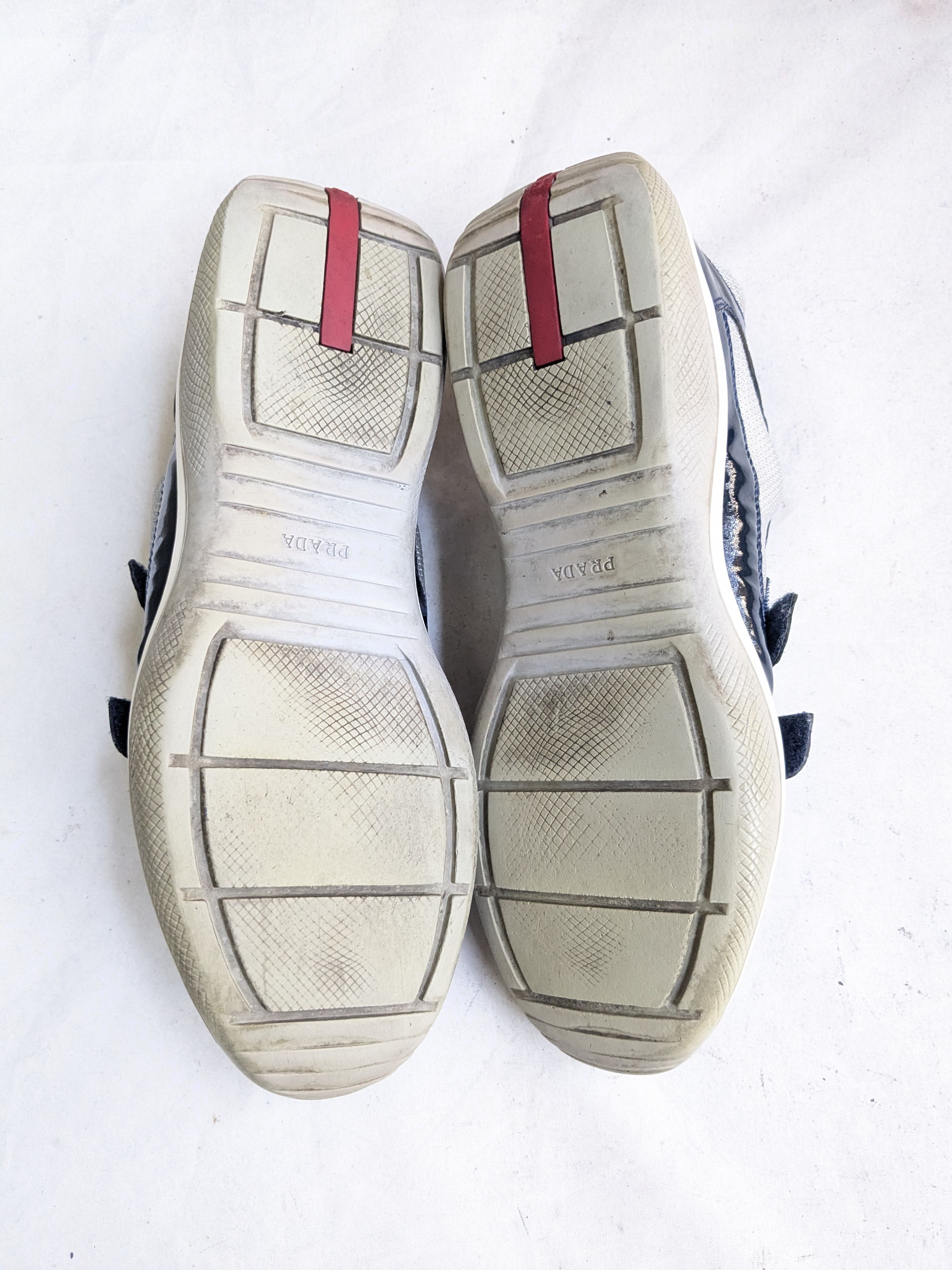 Prada Prada America's Cup Navy Blue Patent Leather 12 Straps Low Size US 12 / EU 45 - 15 Thumbnail