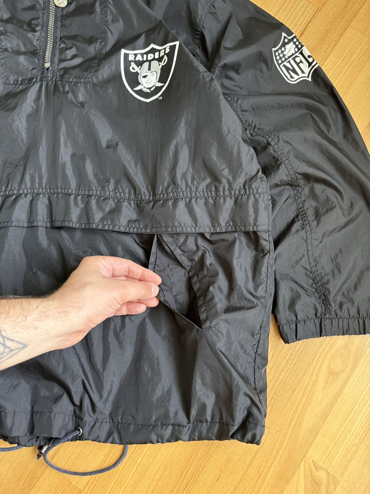 NFL 90s Vintage Campri Team Los Angeles Quarter Zip Jacket Size US L / EU 52-54 / 3 - 10 Thumbnail