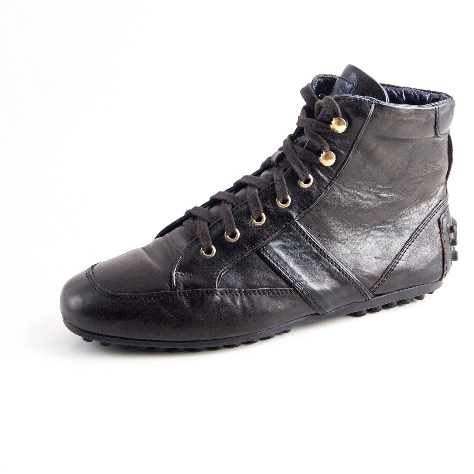 Dolce & Gabbana Dolce Gabbana High Top Sneakers Brown Leather US 7 EU 40 Size US 7 / EU 40 - 1 Thumbnail