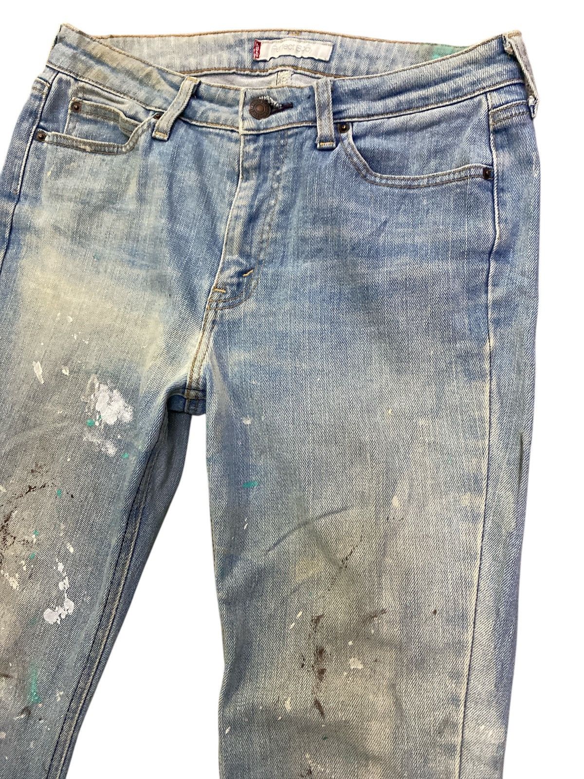 If Six Was Nine × Levi's × Levi's Vintage Clothing Vintage Levi’s Paint Splatter Flared Denim Size US 31 - 4 Thumbnail