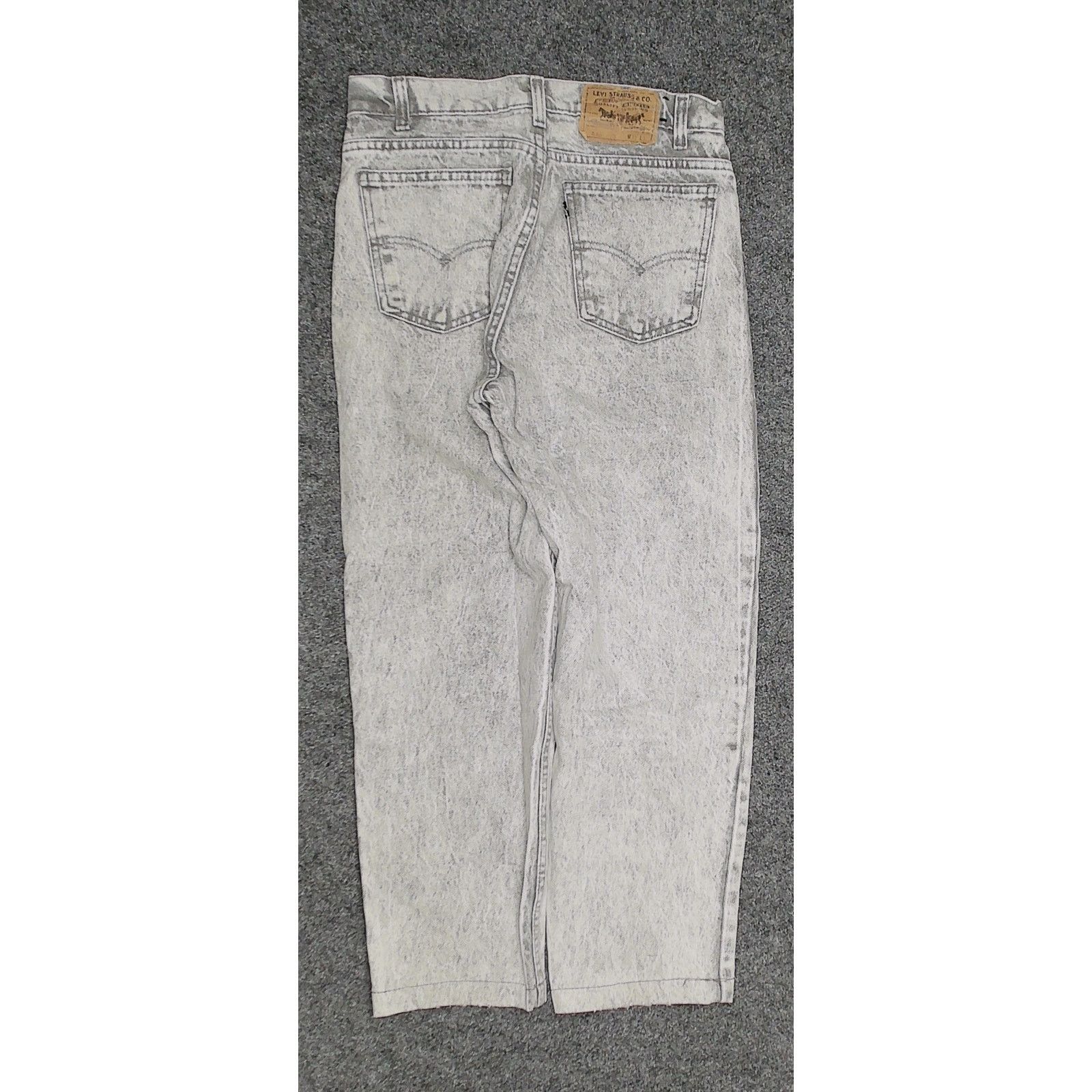 Levi's 80s Levi's 550 Acid Wash Cropped Tapered Mom Jeans USA Size 32" / US 10 / IT 46 - 4 Thumbnail