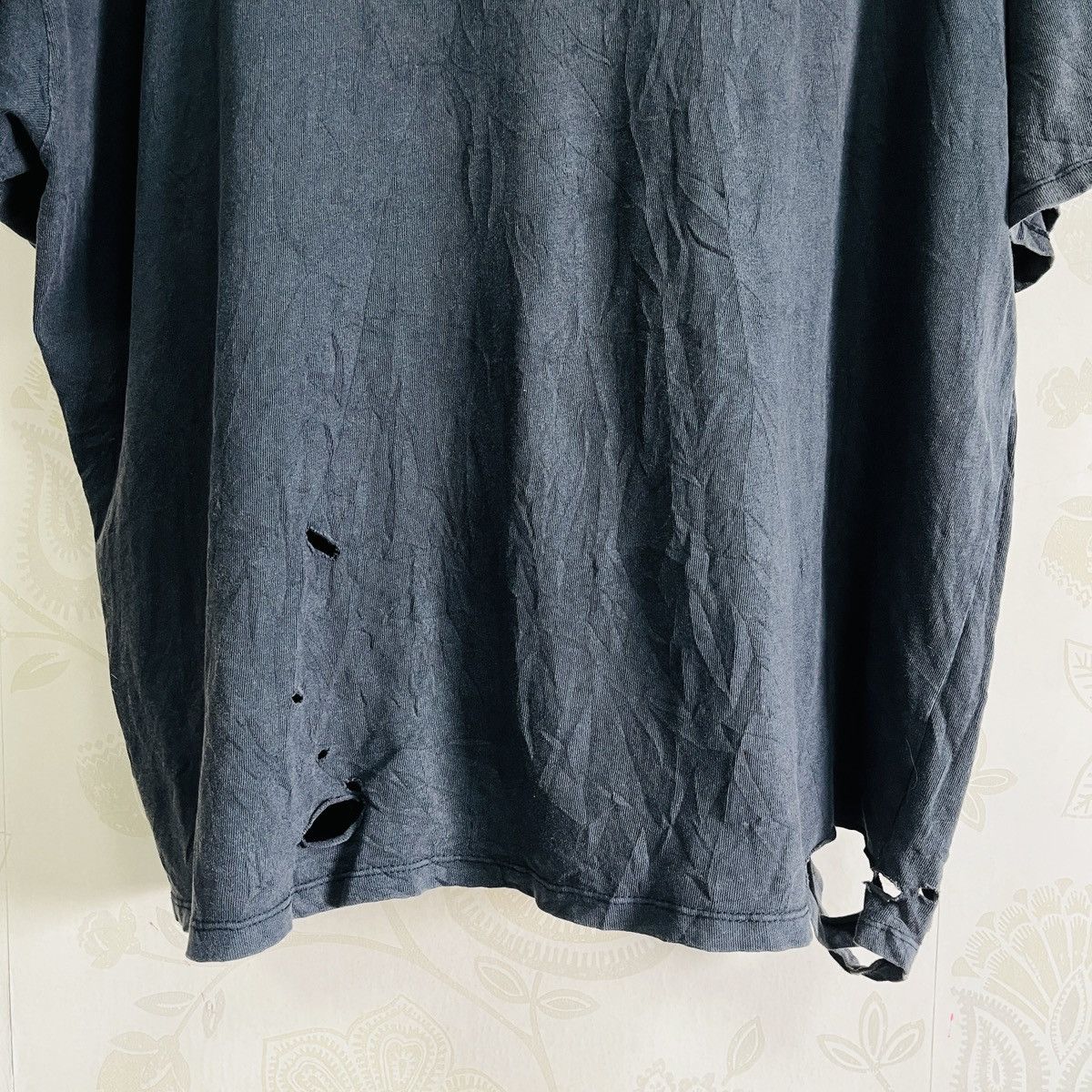 Designer × Zara Distressed Zara LA NY Baggy Ripped TShirt Made In Portugal Size US XL / EU 56 / 4 - 13 Thumbnail