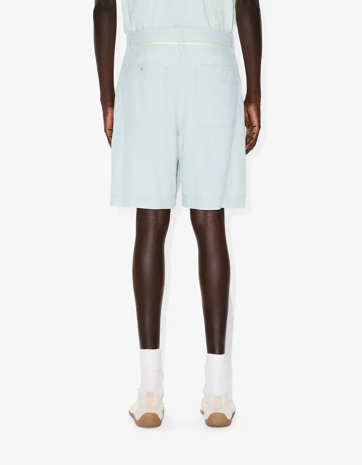 Kenzo Kenzo Blue Stone Bleach Chambray Short Size US 34 / EU 50 - 2 Thumbnail