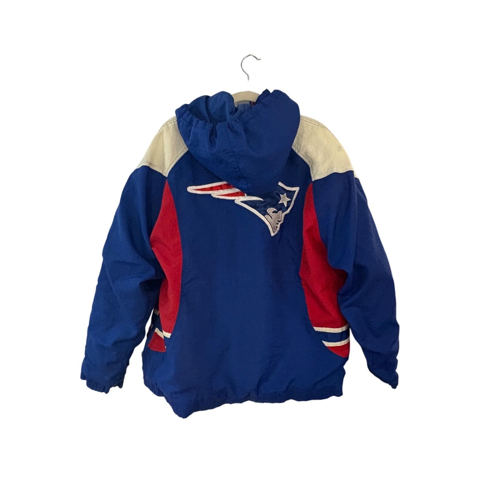 Reebok Vintage 90s Reebok New England Patriots 1/2 Zip NFL Puffer H Size US L / EU 52-54 / 3 - 2 Thumbnail