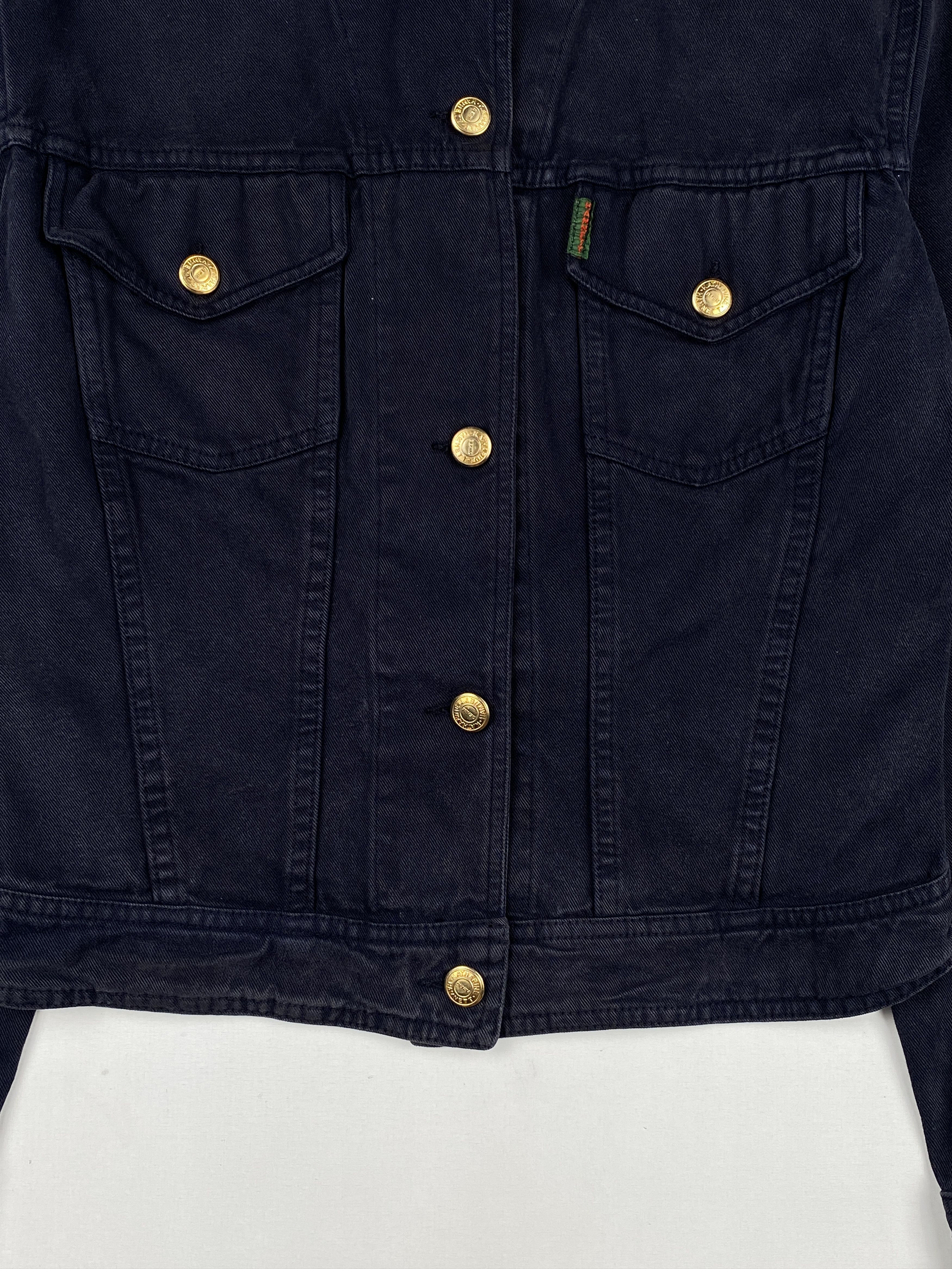 Katharine Hamnett London Gold Tone Buttons Denim Jacket Size S / US 4 / IT 40 - 4 Thumbnail