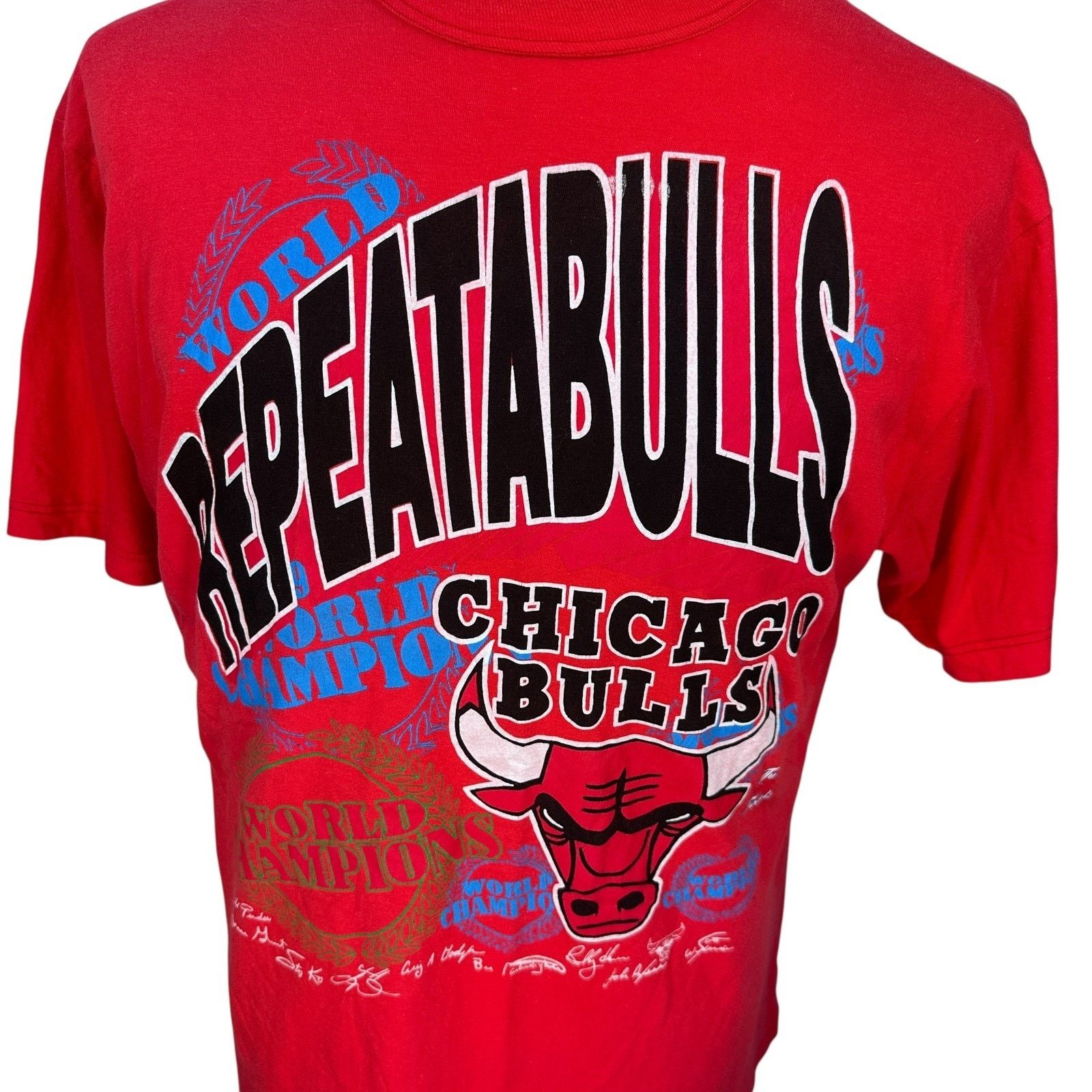 Other World Champion Repeatabulls Chicago Bulls T-Shirt Men L Red Size US L / EU 52-54 / 3 - 2 Thumbnail