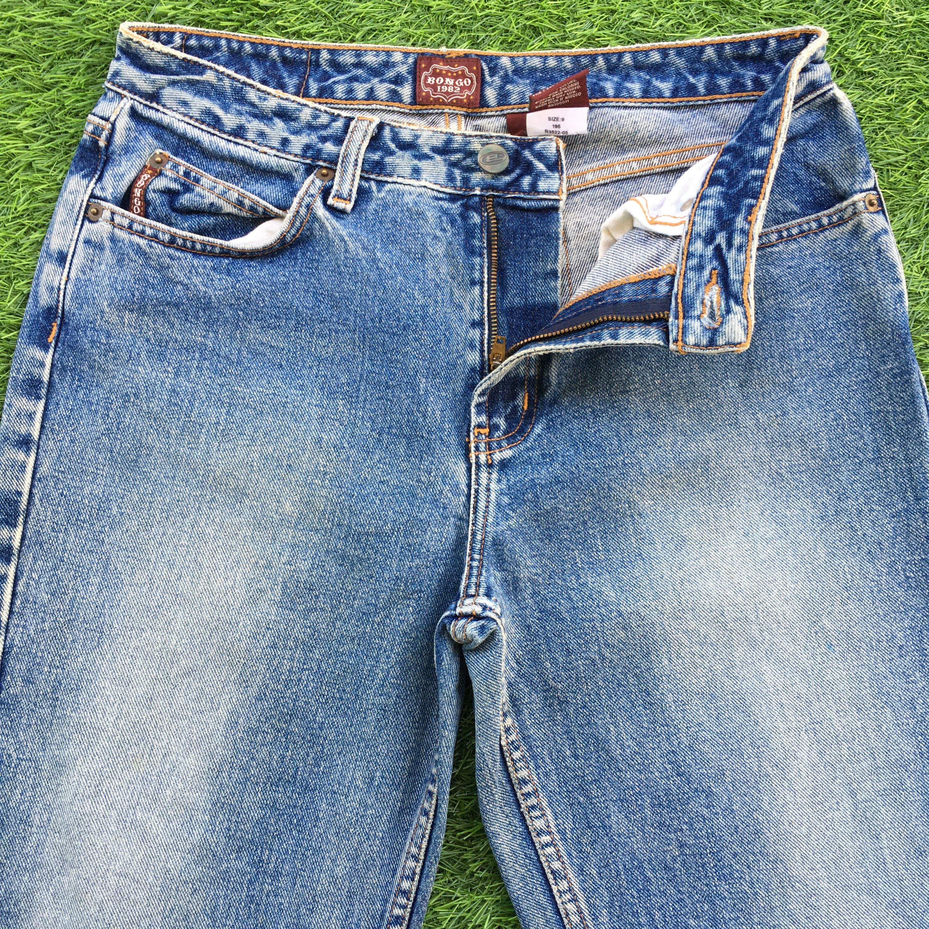 Designer × Jean × Vintage Bongo Low Waisted Flared Jeans D-1000 Size 26" / US 2 / IT 38 - 3 Thumbnail