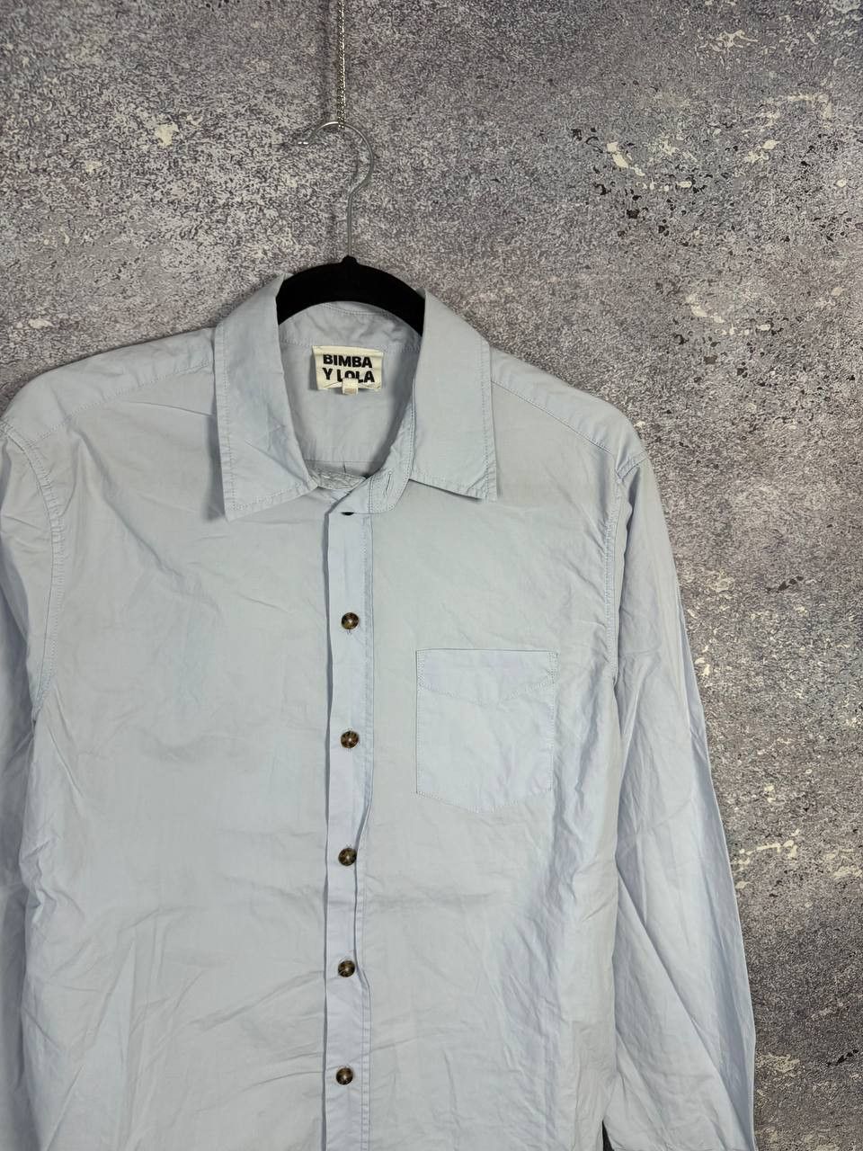 Designer × Japanese Brand × Vintage Bimba y Lola Blue Shirt Button Up Oldmoney Small Size US S / EU 44-46 / 1 - 4 Thumbnail