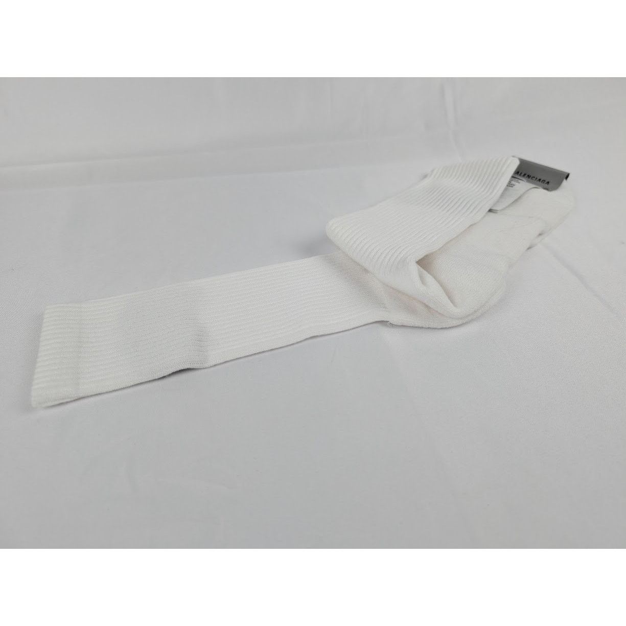 Balenciaga o1rshd1 Size: XL / Paris Tennis Socks in White / Black Size ONE SIZE - 5 Thumbnail