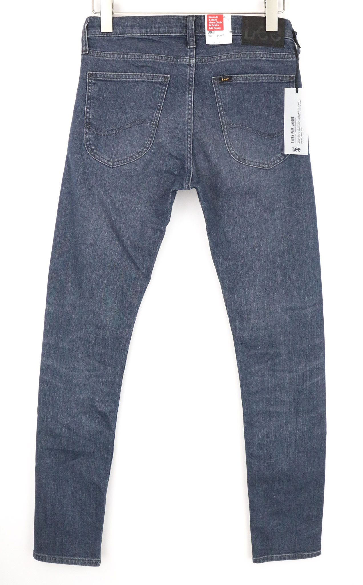 Lee LUKE W28/L32 Dark Blue Slim Stretch Jeans 74364 Size US 28 / EU 44 - 2 Thumbnail