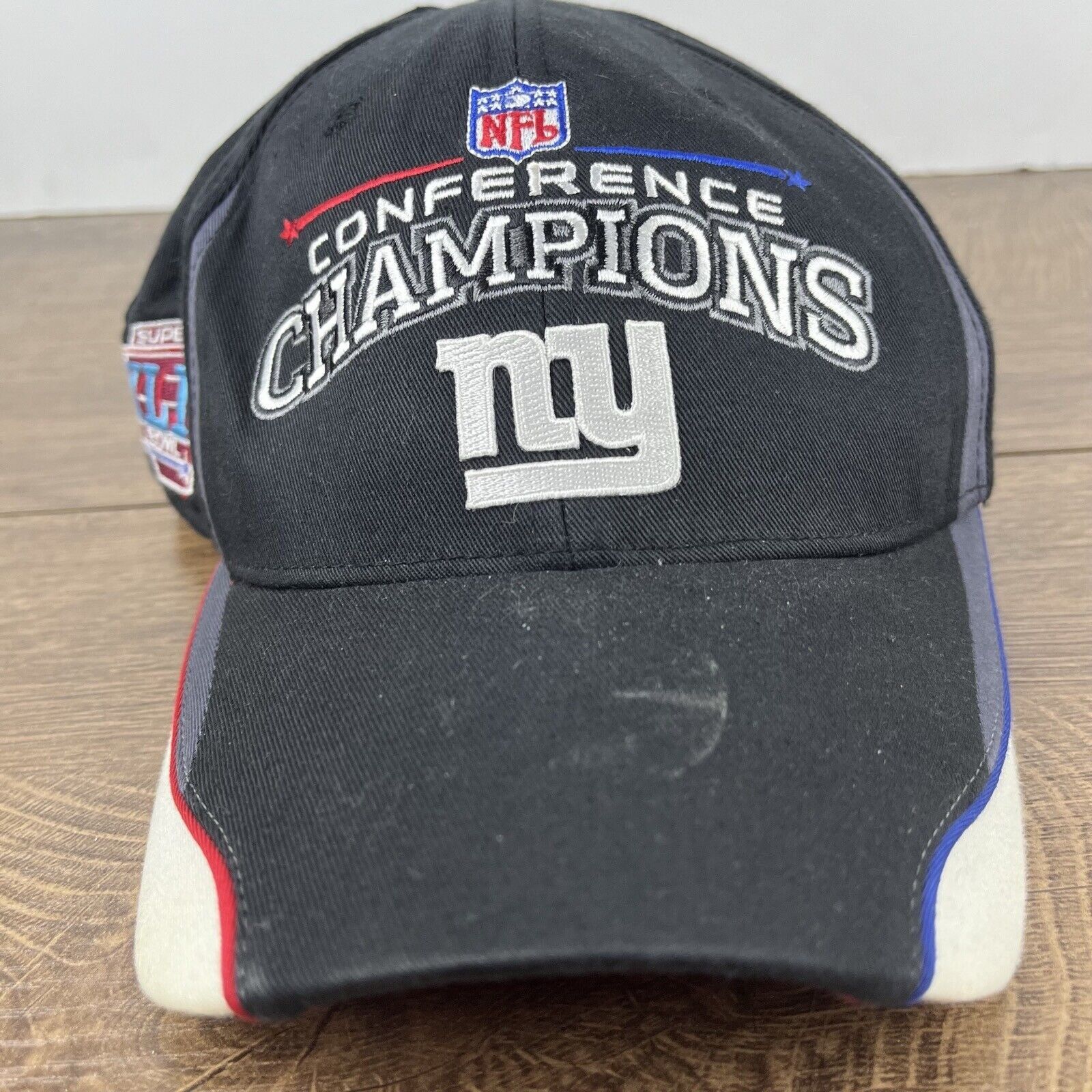 Reebok New York Giants Hat Conference Champions Black Adjustable Ha Size ONE SIZE - 6 Thumbnail