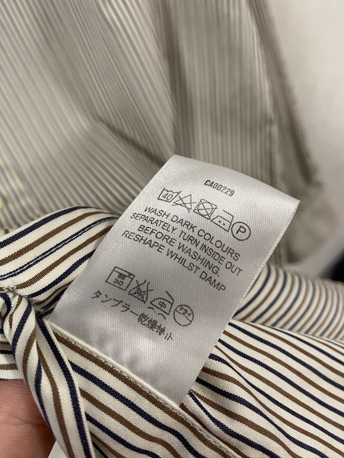 Aquascutum Aquascutum Stripe Clun Check Pattern Button Shirt Size: 16 Size US M / EU 48-50 / 2 - 7 Thumbnail