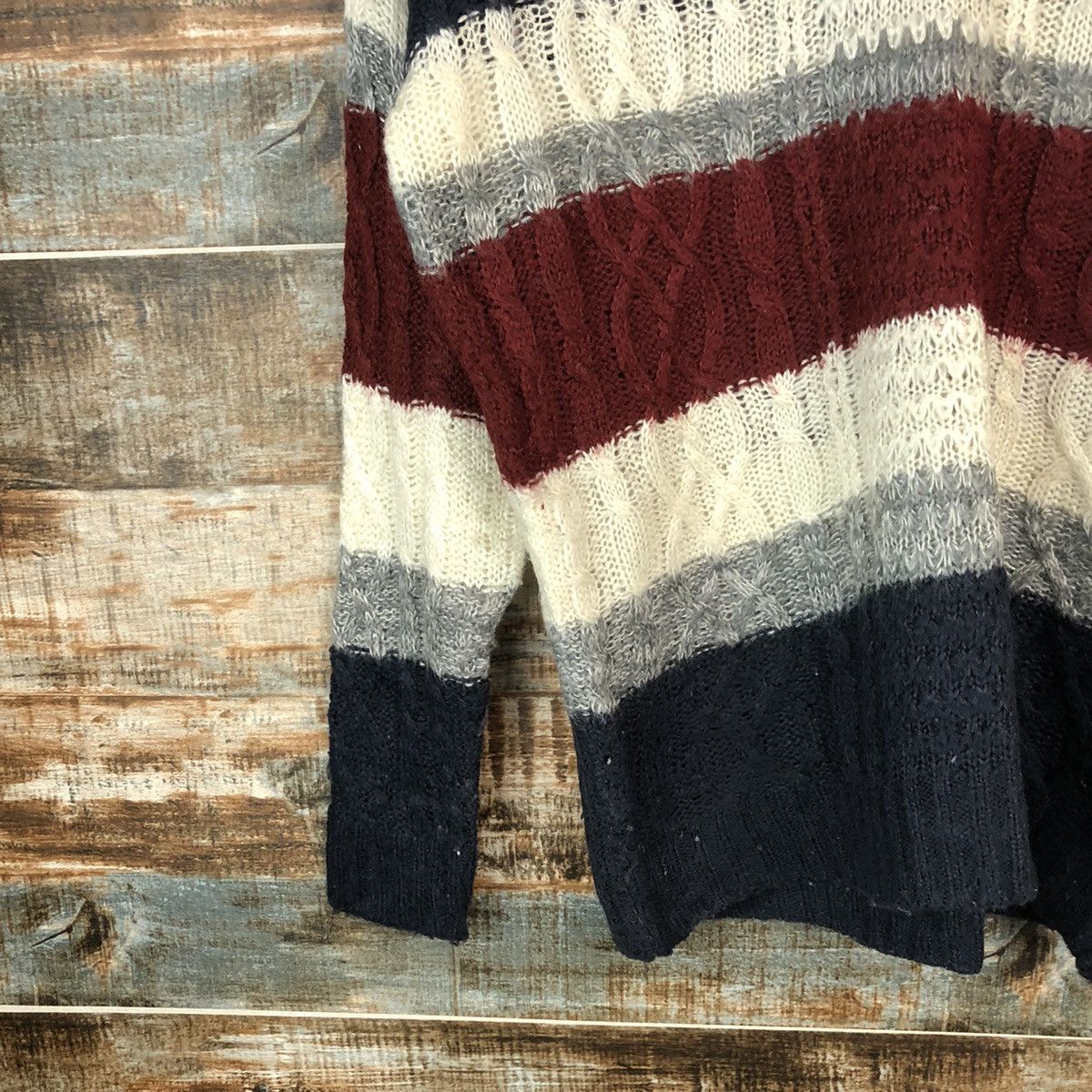 Homespun Knitwear Ingni Stripe japan sweatshirt Knitwear #A1732 Size M / US 6-8 / IT 42-44 - 7 Thumbnail