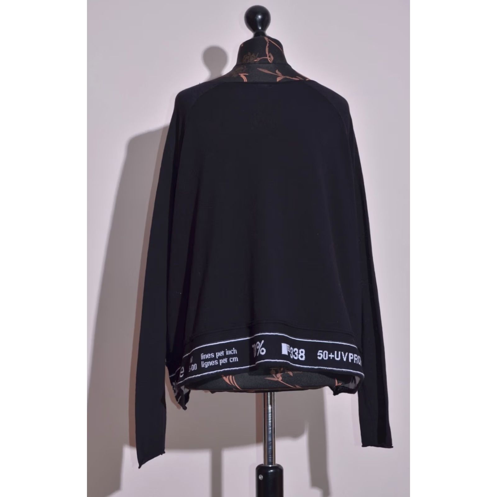 Vintage Rundholz Black Label Black Cotton Long Sleeve Top Graphic Hem Avant Garde Sz S Shirt Womens Size S / US 4 / IT 40 - 4 Thumbnail
