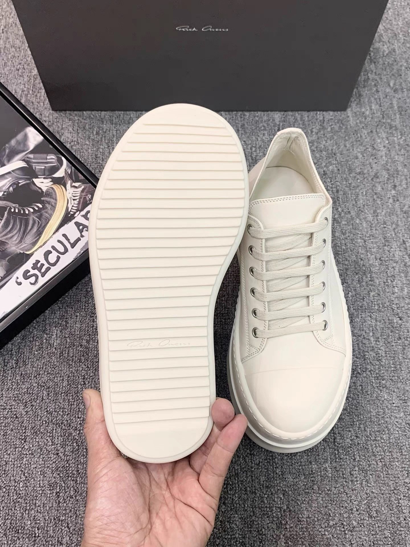 Rick Owens Rick Owens 25SS Pure White Thick Sole Big Converse K34 Size US 6 / IT 36 - 8 Thumbnail