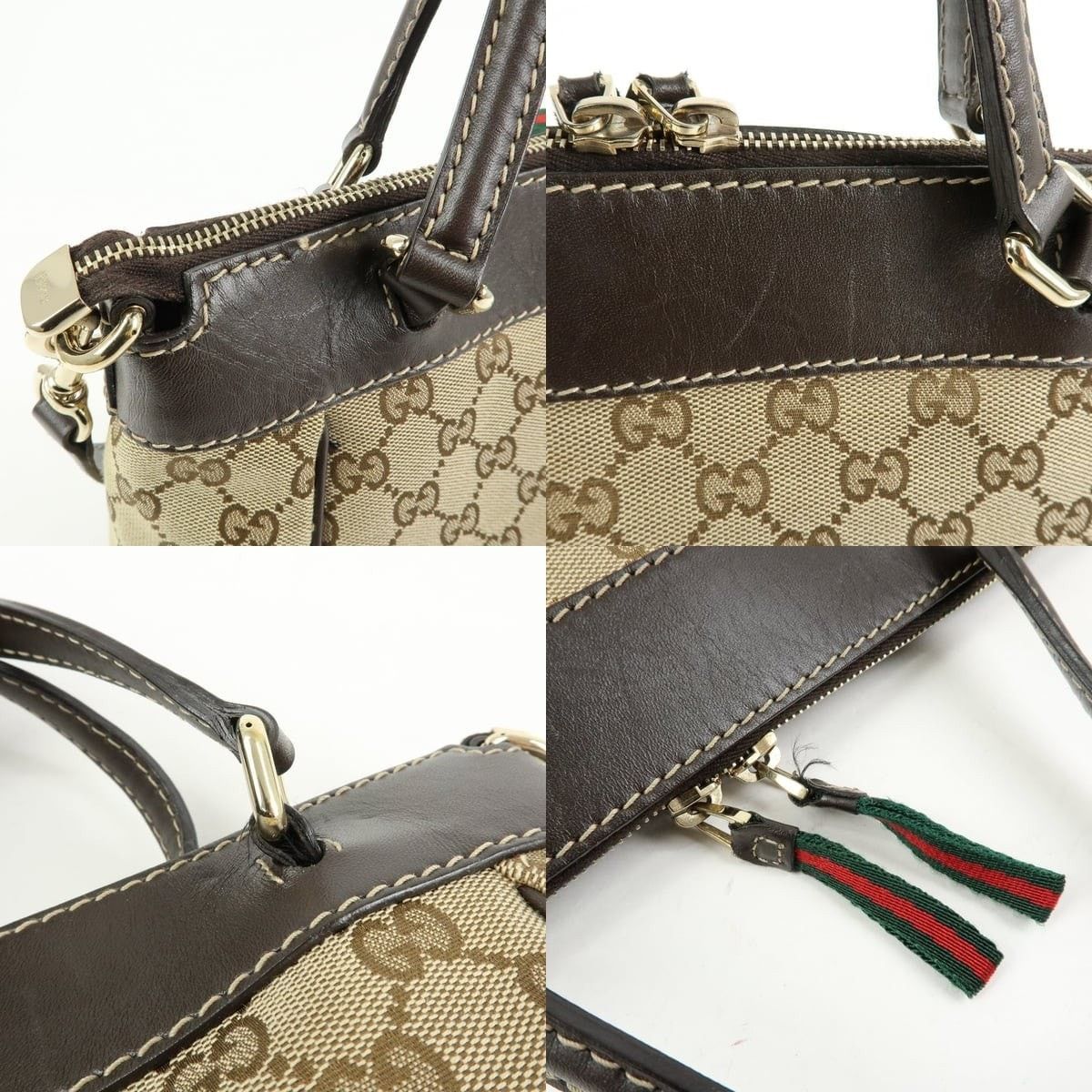 Gucci Gucci Mayfair GG Canvas & Leather Shoulder Bag Brown Size ONE SIZE - 6 Thumbnail