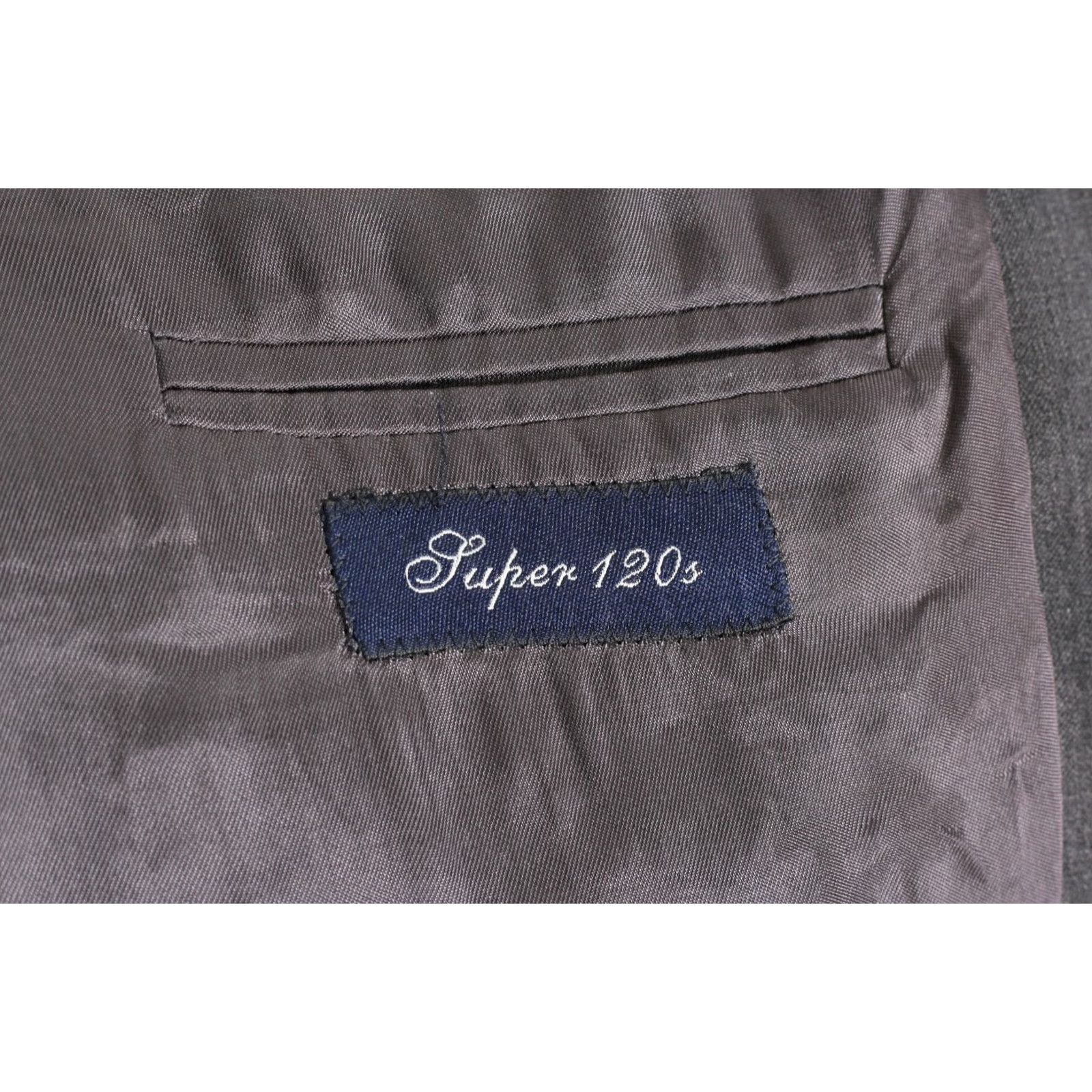 Vintage BOGGI Milano Super 120s Wool Blazer Jacket Men Size 54 Grey Formal Casual MJ5664 Size 54R - 5 Thumbnail