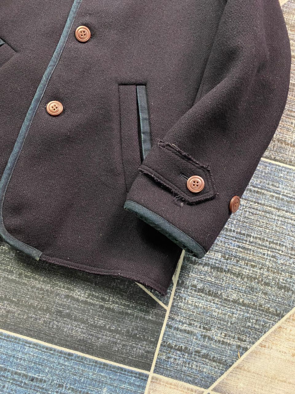 Indigo × Japanese Brand Pallas Palace Japan Like Kapital Melton Wool Denim Jacket Size US S / EU 44-46 / 1 - 3 Thumbnail