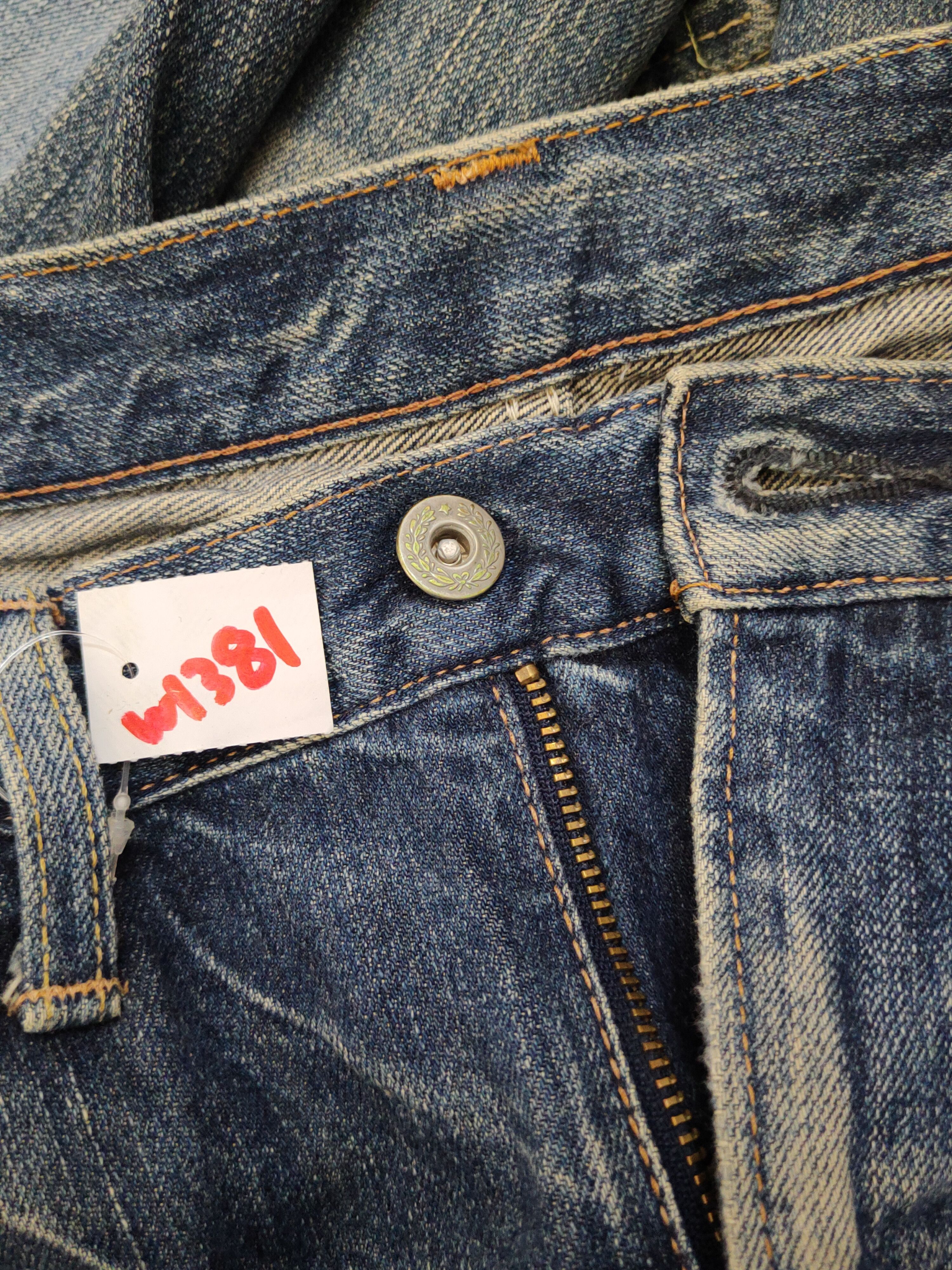 Edwin Edwin Blue Distressed Ripped denim Jeans #W1381 Size US 31 - 17 Thumbnail