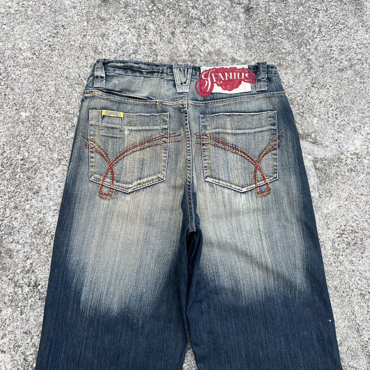 Akademiks “y2k style” AKADEMIKS ACID WASH DOUBLE POCKET BAGGY JEANS Size US 36 / EU 52 - 8 Thumbnail
