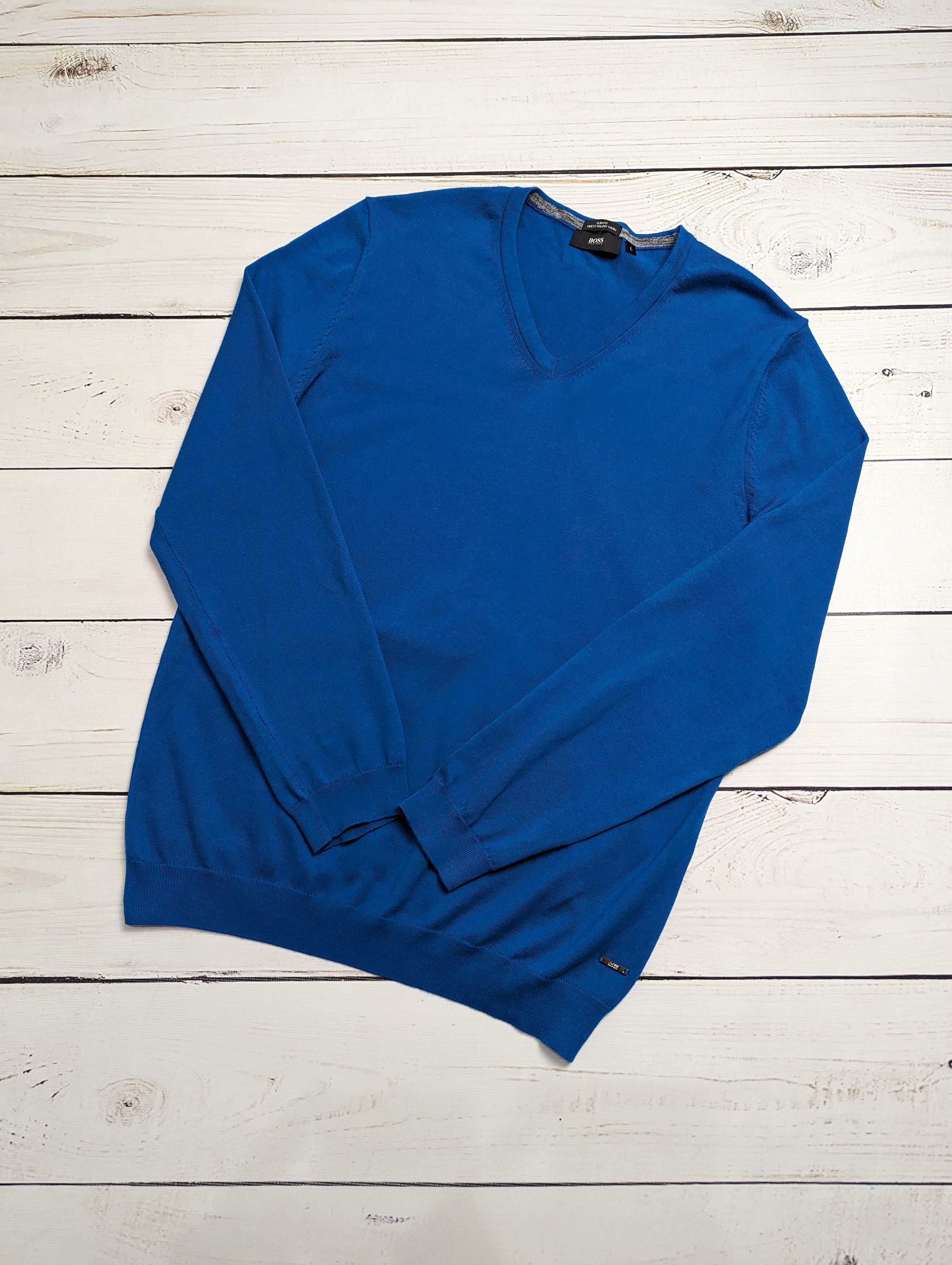 Hugo Boss Hugo Boss sweater v-neck / pullover original Size US L / EU 52-54 / 3 - 1 Thumbnail