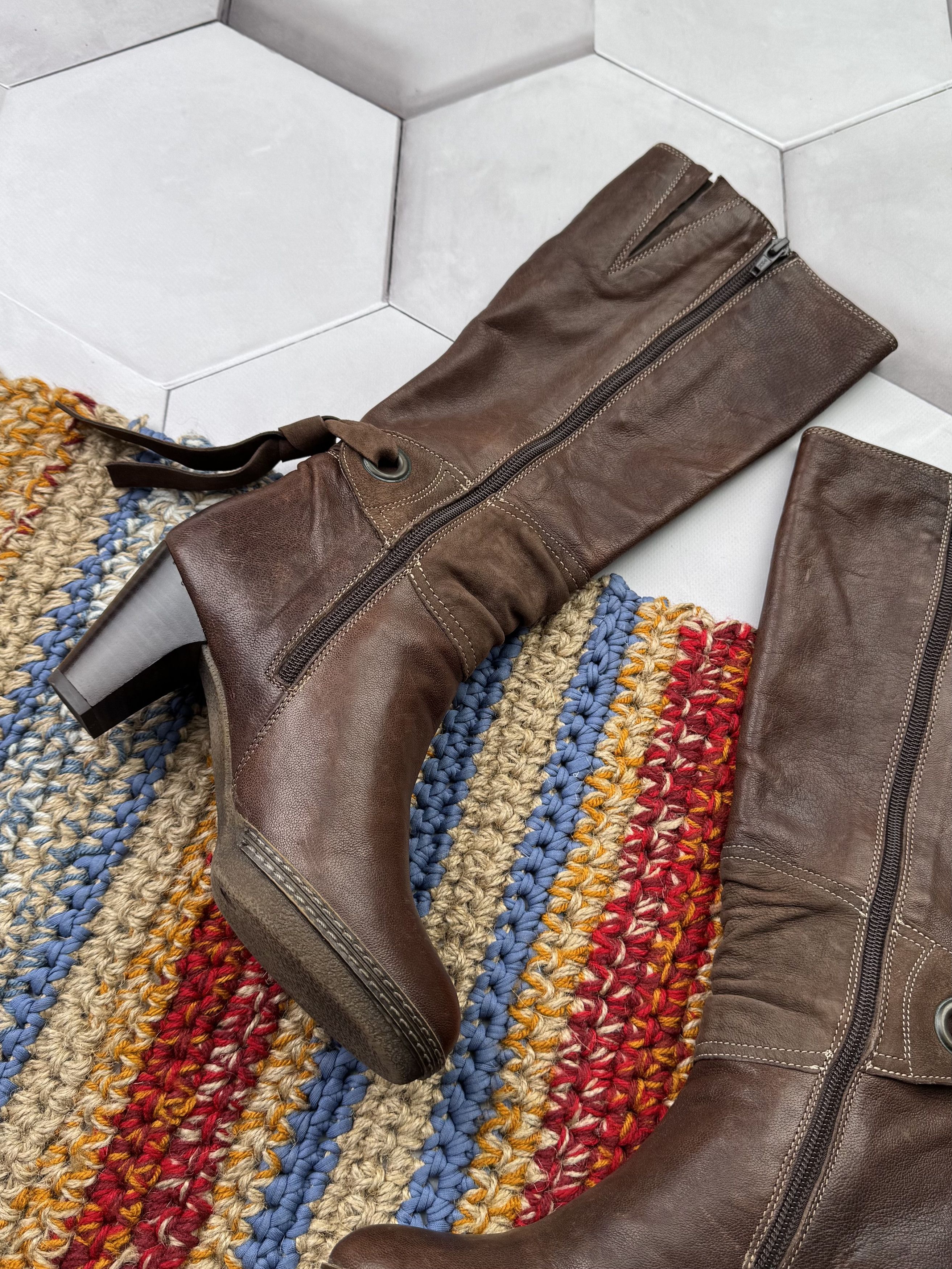 Japanese Brand Vintage Leather Boots Size US 6 / IT 36 - 5 Thumbnail