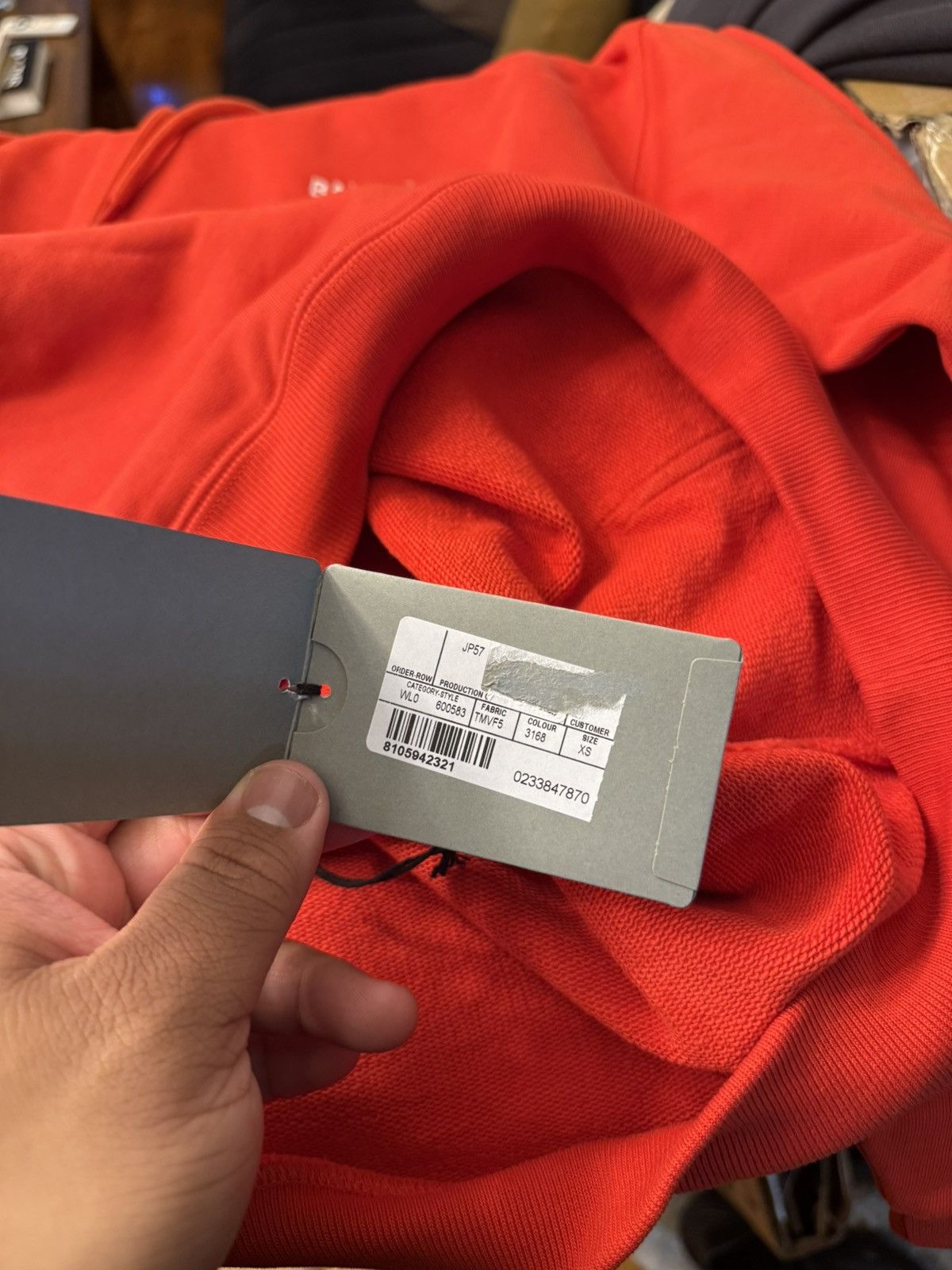 Balenciaga Balenciaga Corner Logo Red Hoodie Size XS Size US XS / EU 42 / 0 - 11 Thumbnail