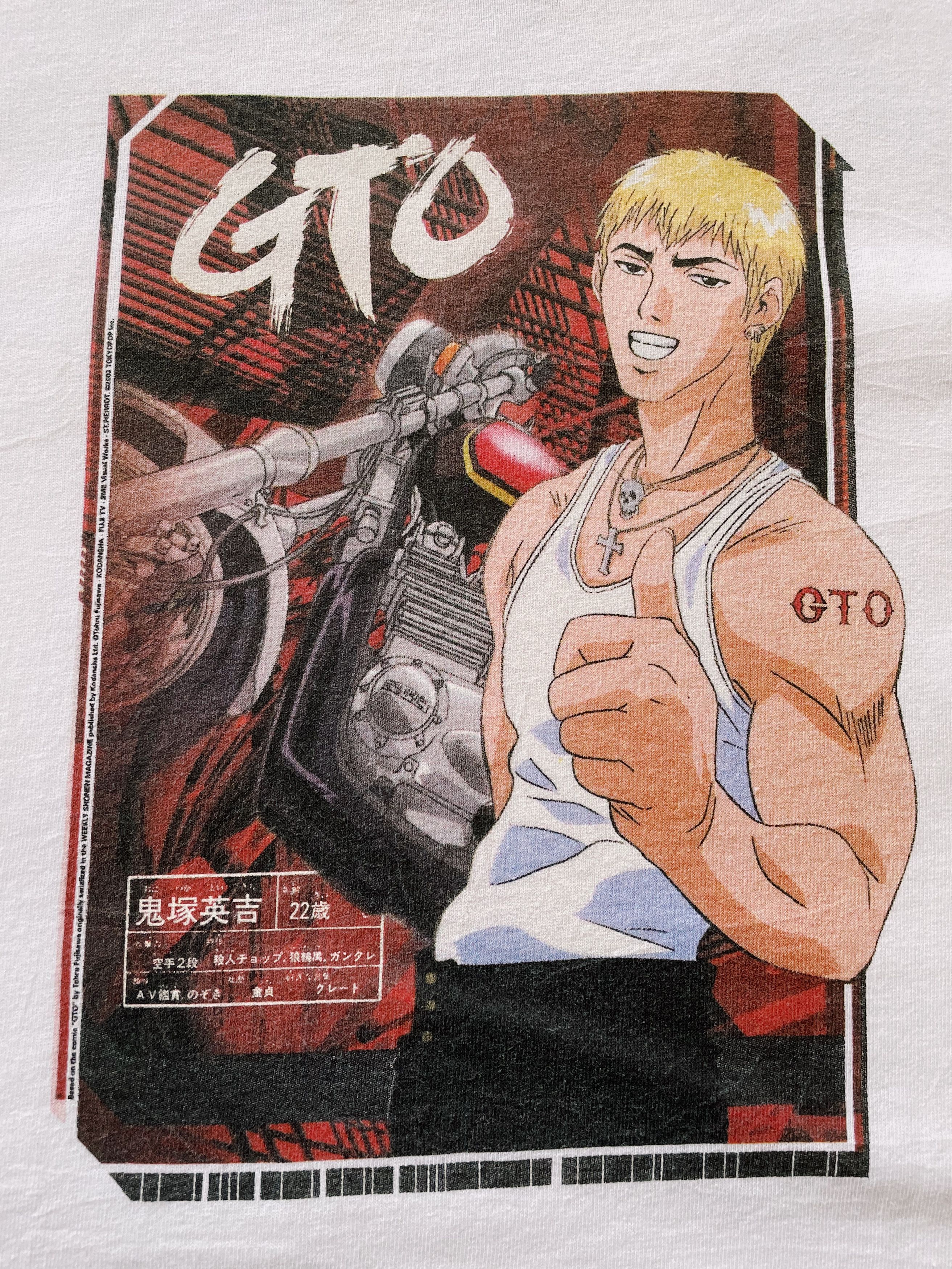 Vintage Vintage Y2K GTO Great Teacher Onizuka Tokyopop Promo T-shirt Size US XL / EU 56 / 4 - 3 Thumbnail