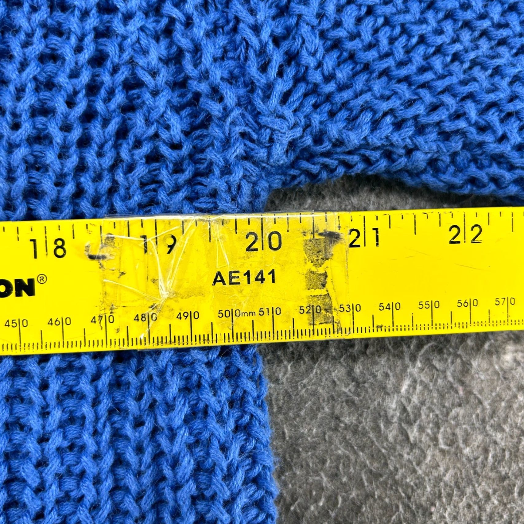Vintage VINTAGE Honors Sweater Womens L Blue Cable Knit Mock Pullover 90s 80s Size L / US 10 / IT 46 - 6 Thumbnail