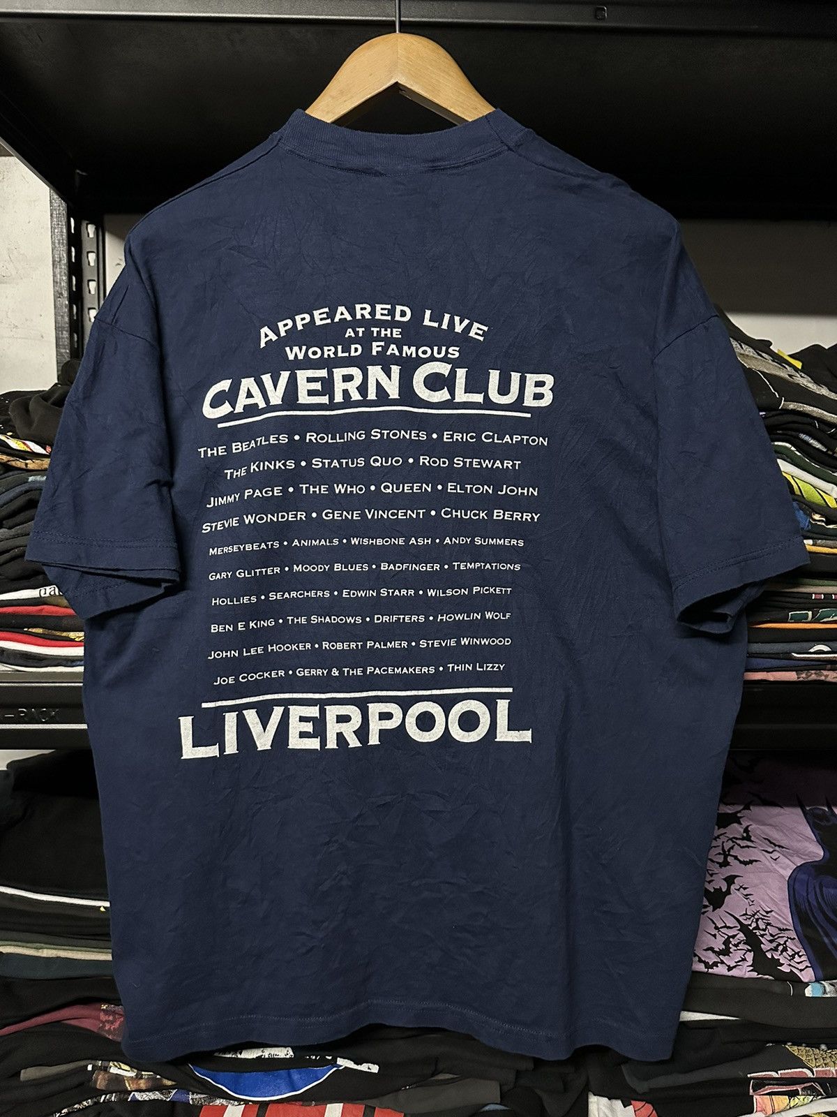 Band Tees × Vintage Vintage 90s The Cavern Liverpool The Beatles Tee Size US XL / EU 56 / 4 - 1 Thumbnail