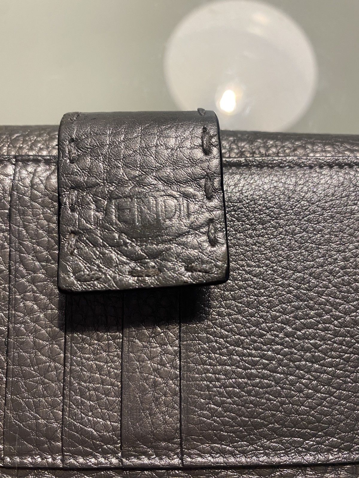 Fendi Fendi Selleria Peekaboo wallet in Silver leather Size ONE SIZE - 8 Thumbnail